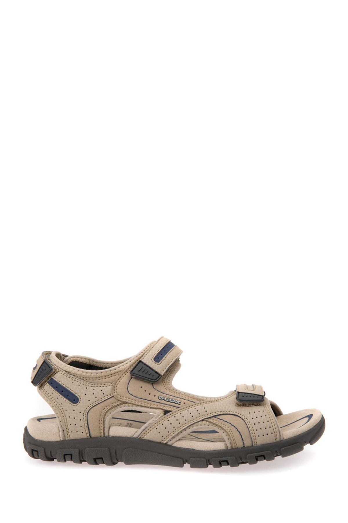 صندل مردانه BEIGE STRADA FRACE SUEX با های چرمی باند U8224D050AUC0829 Geox