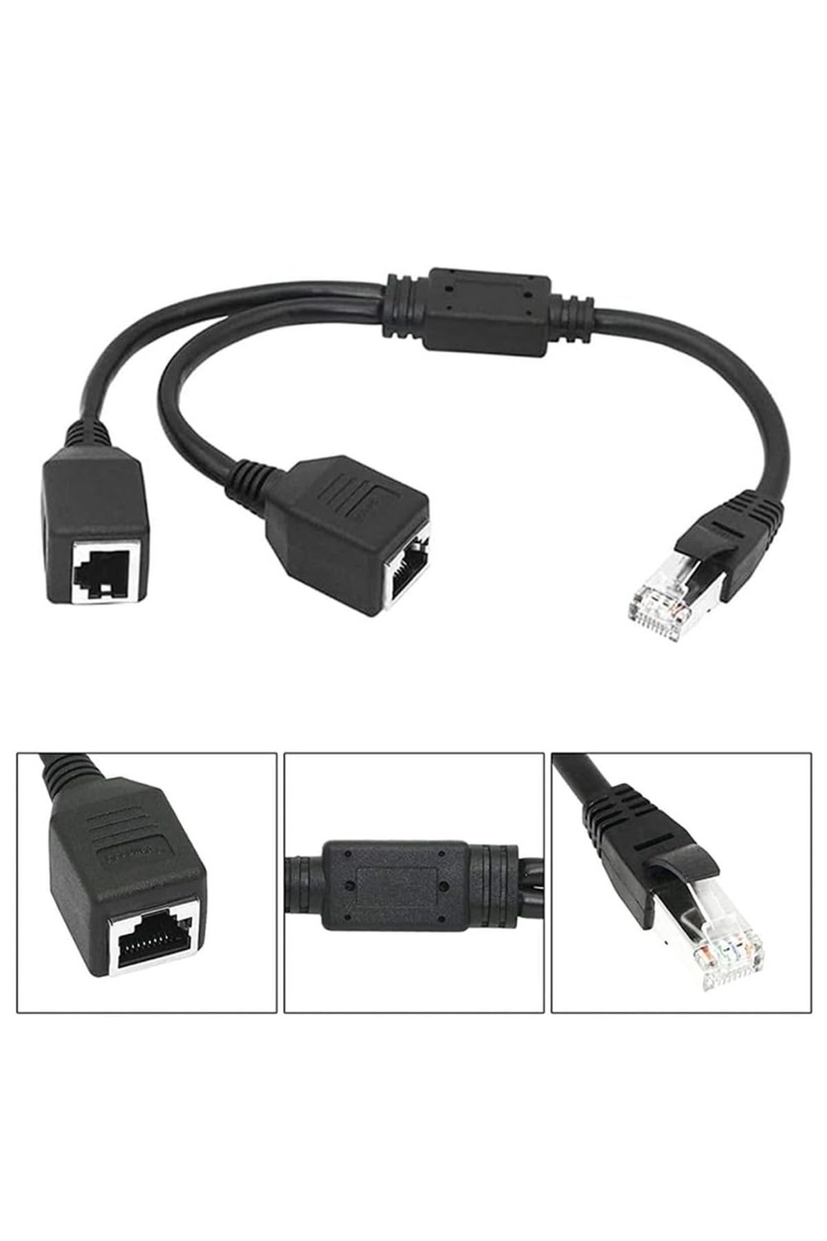 nelerbulurum RJ45 ETHERNET ÇOKLAYICI ETHERNET RJ45 2'Lİ DAĞITICI SPLITTER