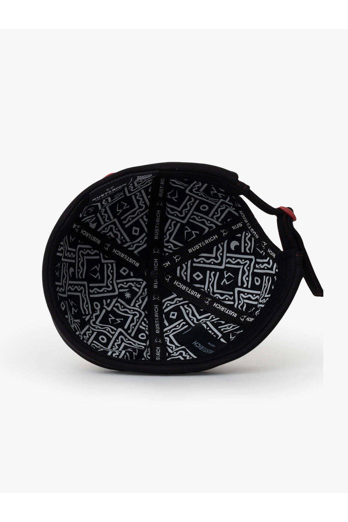 Rust&Rich-The Indians Collection - Men's Black/Red Cap, Red Indian Docker 6