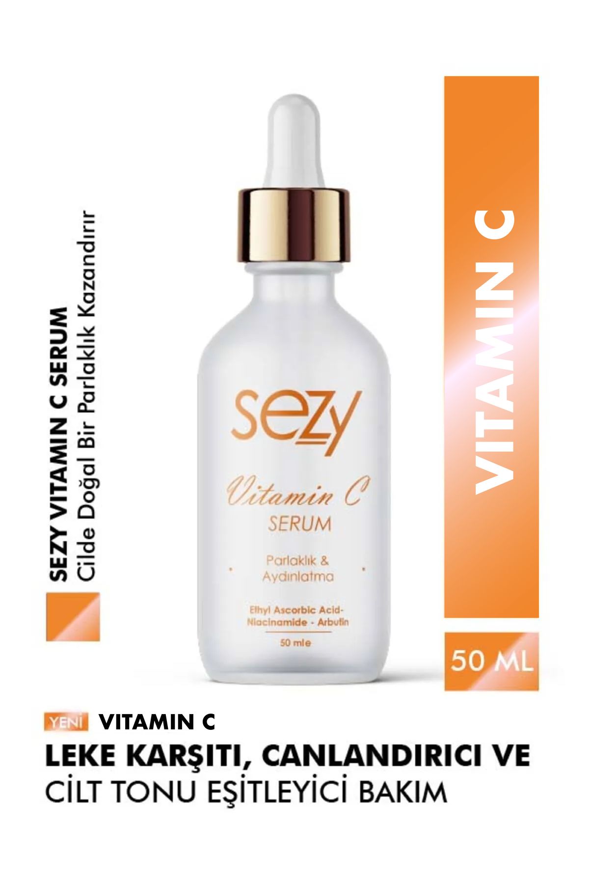 Msk - Sezy SEZY Vitamin C Serumu – Leke Karşıtı, Cilt Tonu Eşitleyici ve Canlandırıcı Bakım (50 ml)