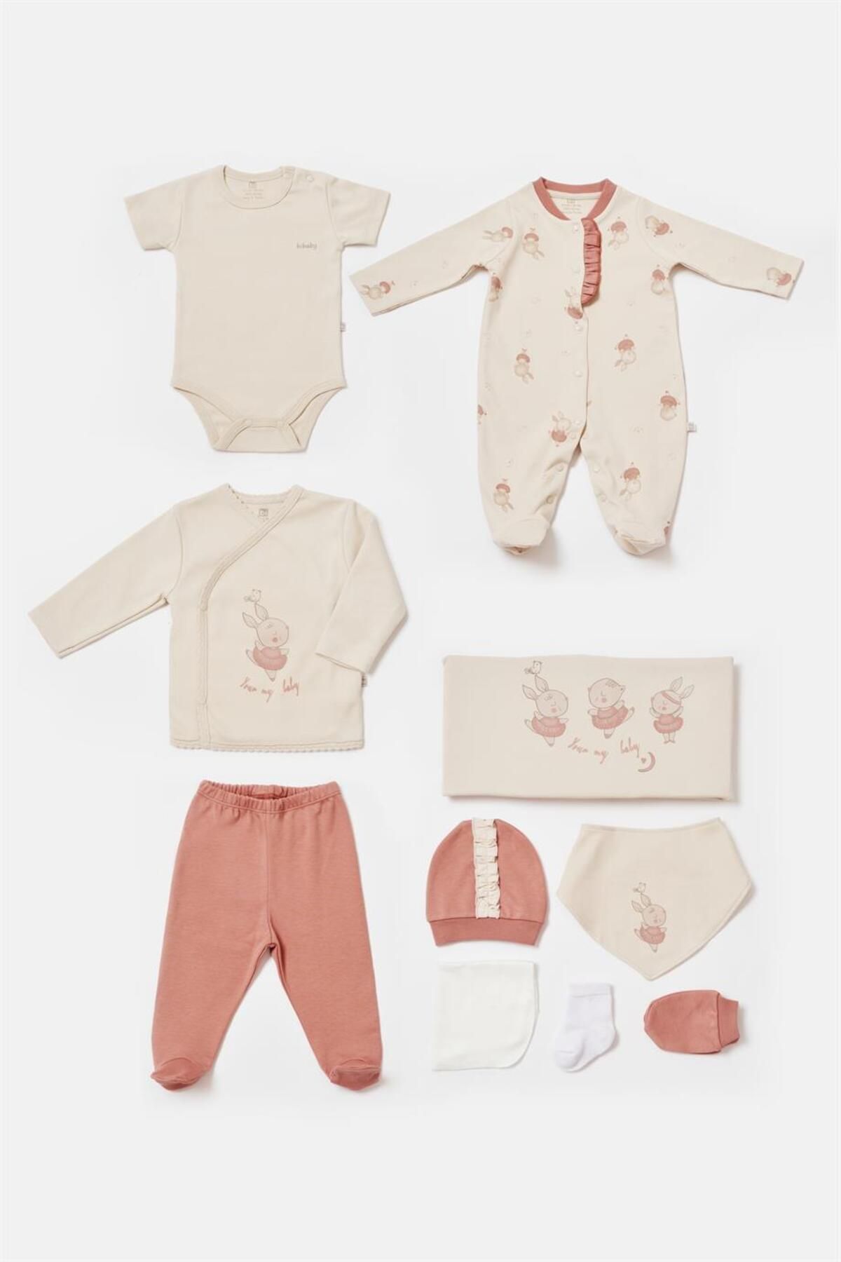 Genel Markalar Bibaby Ballery Princess 10'lu Set 63225 Bej-gül Kurusu