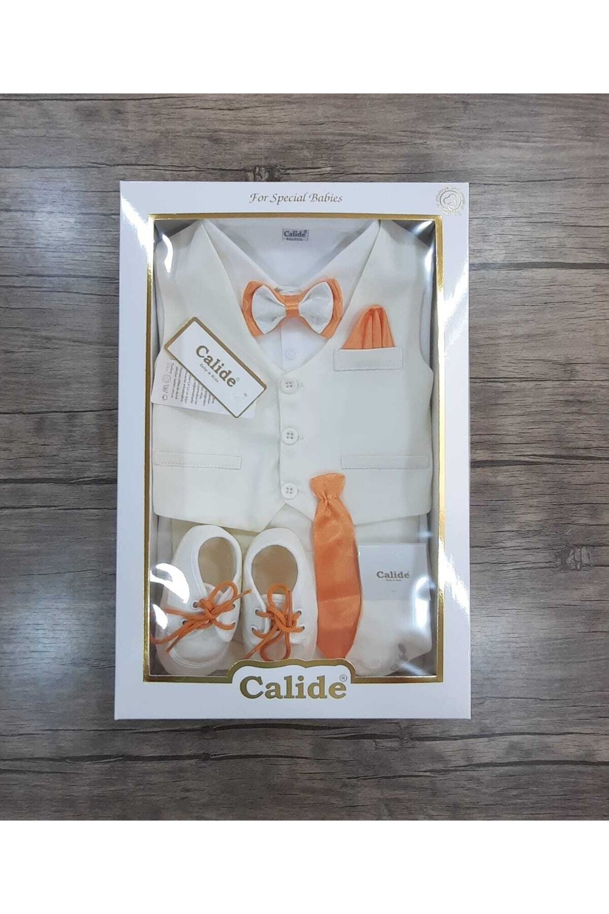 Calide Baby&Kids Erkek Bebek Mevlüt Takımı - Papyon & Kravatlı - Özel Gün Kıyafeti - 7'li Set fotoğrafı 6 (önizleme)