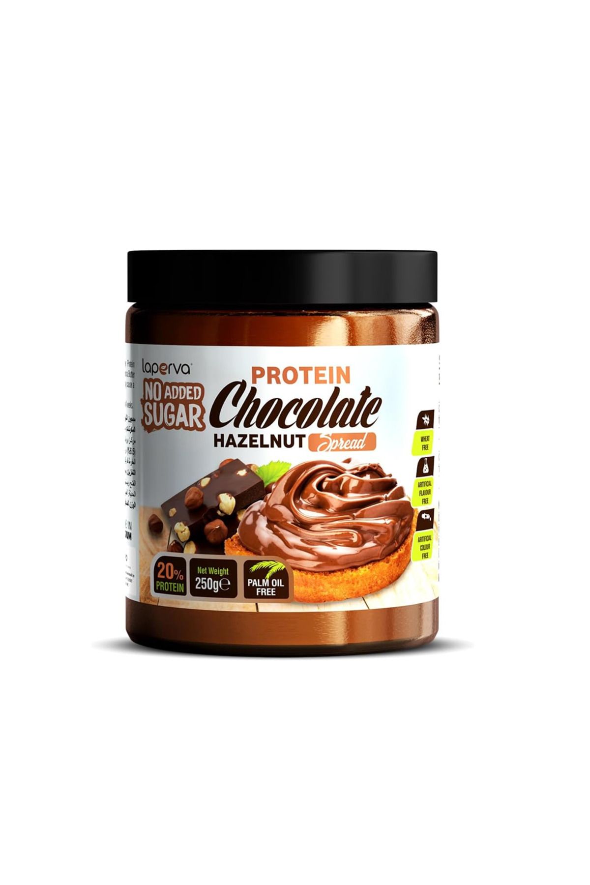 Laperva Protein Chocolate Hazelnut Spread High Protein, No Added Sugars 250g,
