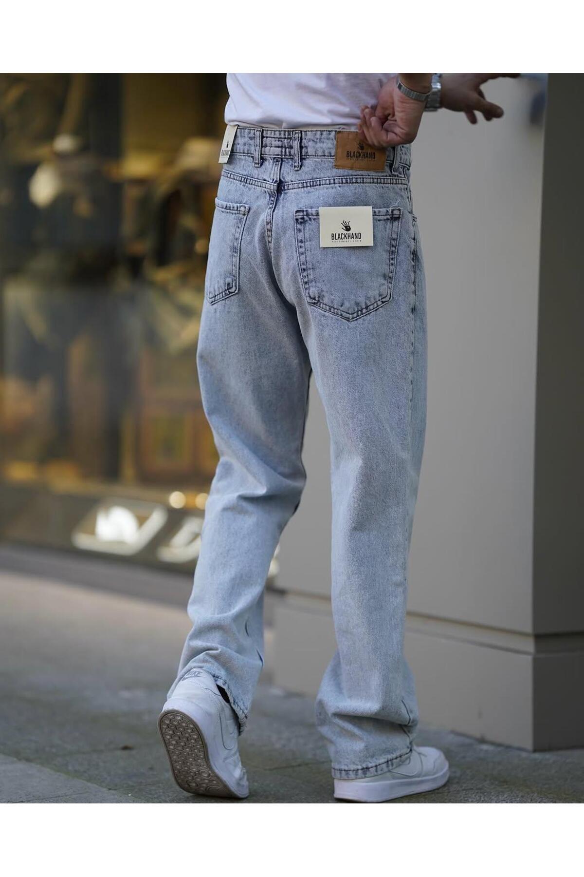 Z1MAN Oversize Kesim, Rahat Fit, Yeni Sezon MAVİ BAGGY PANTOLON görsel 3