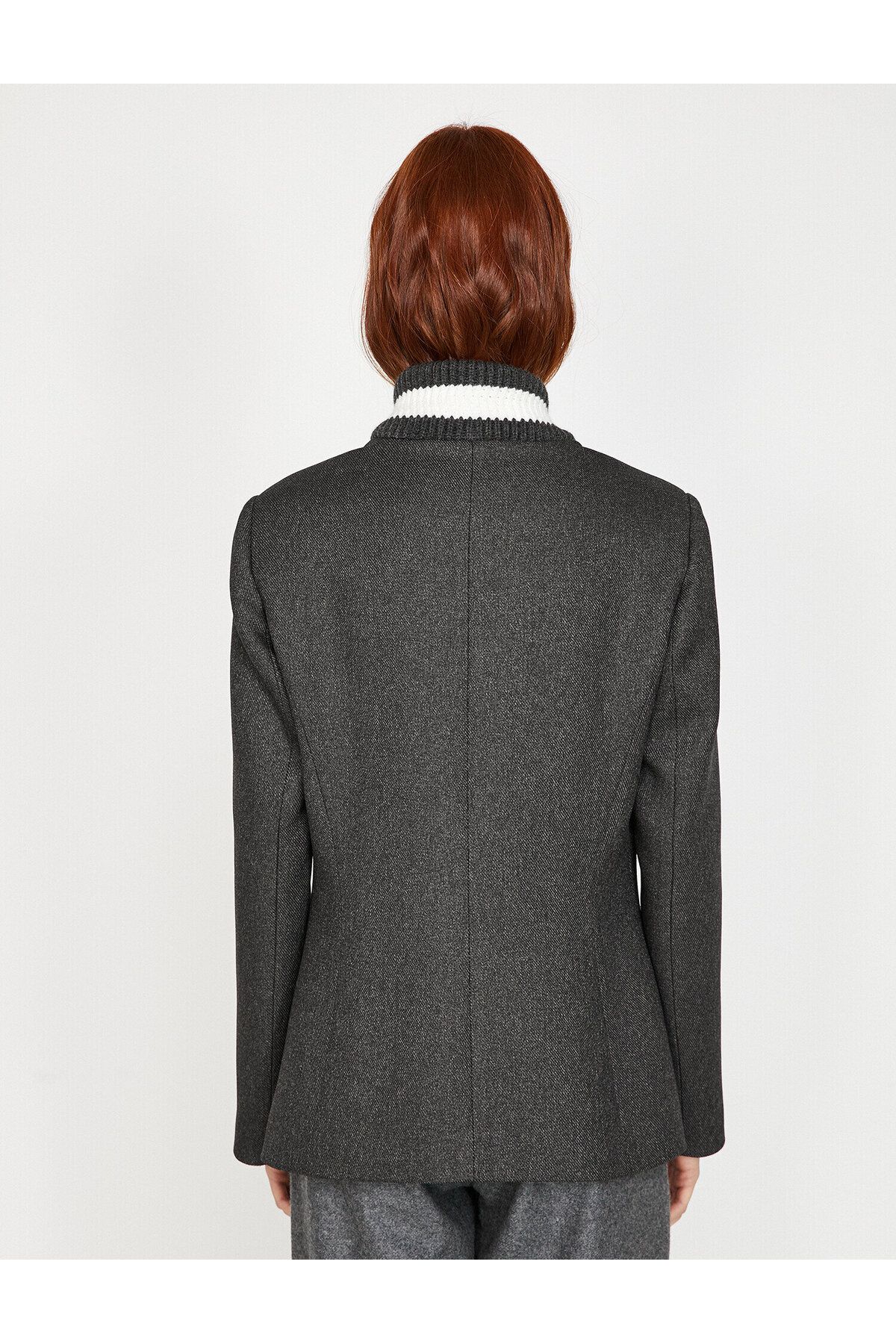 Koton-Button Detailed Coat 4