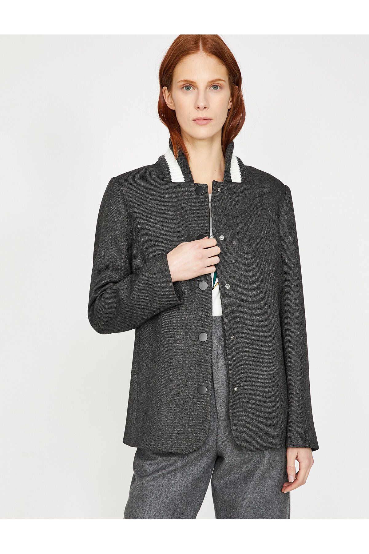 Koton-Button Detailed Coat 2