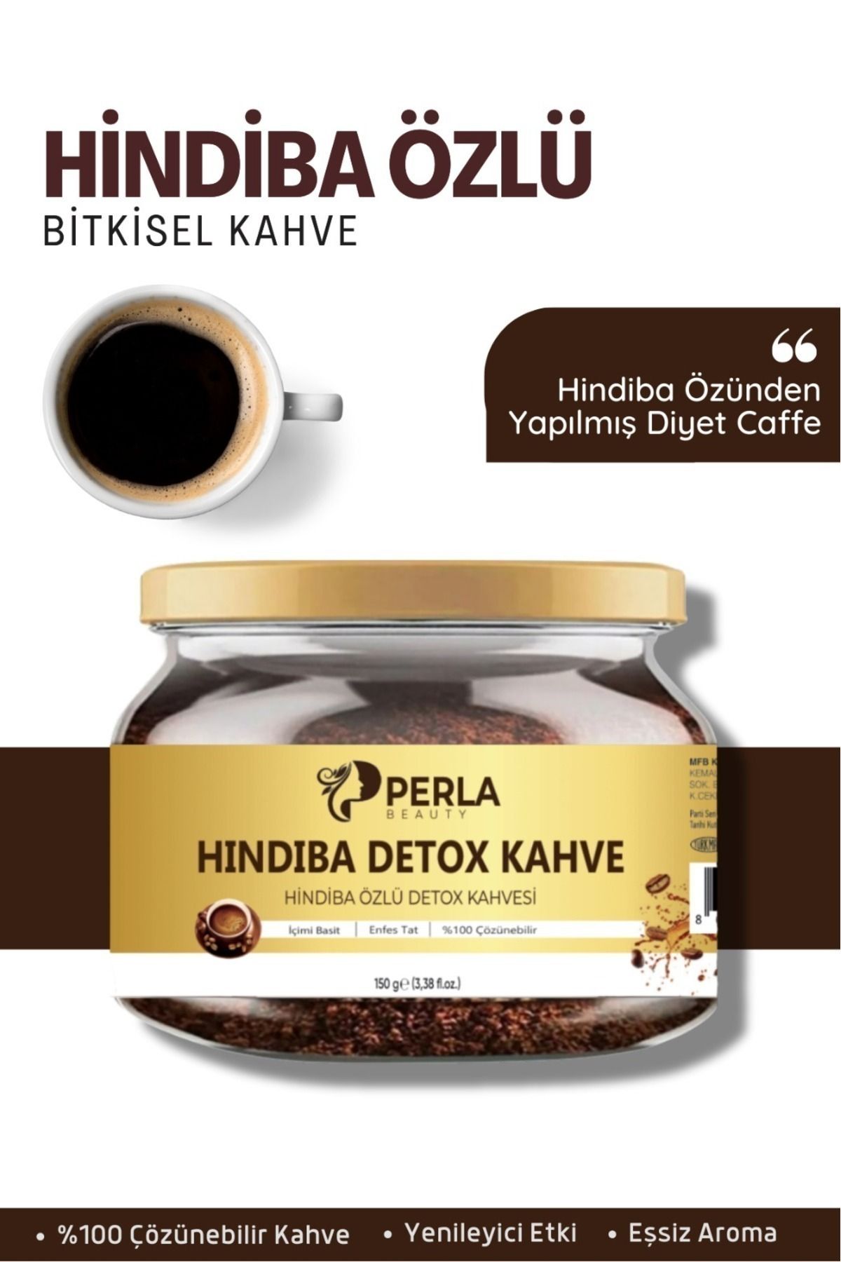 Hindiba Kahve ,karahindiba Özlü Detox Kahve Içimi Kolay Diyet Kahve 150 gram