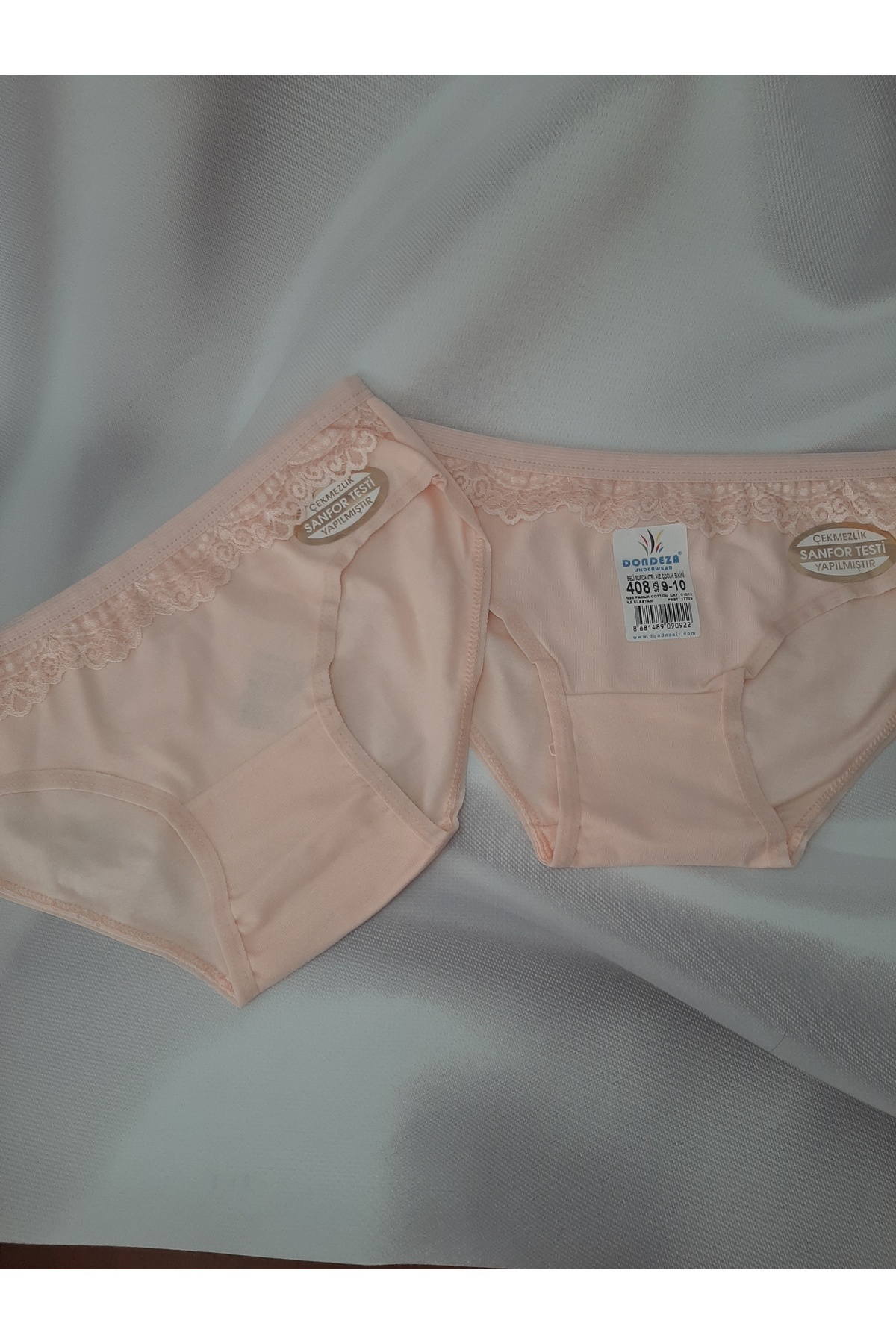 Butik-Powder Color 100% Cotton Top Exquisite Lace Girls Child Combed Cotton Panties 2