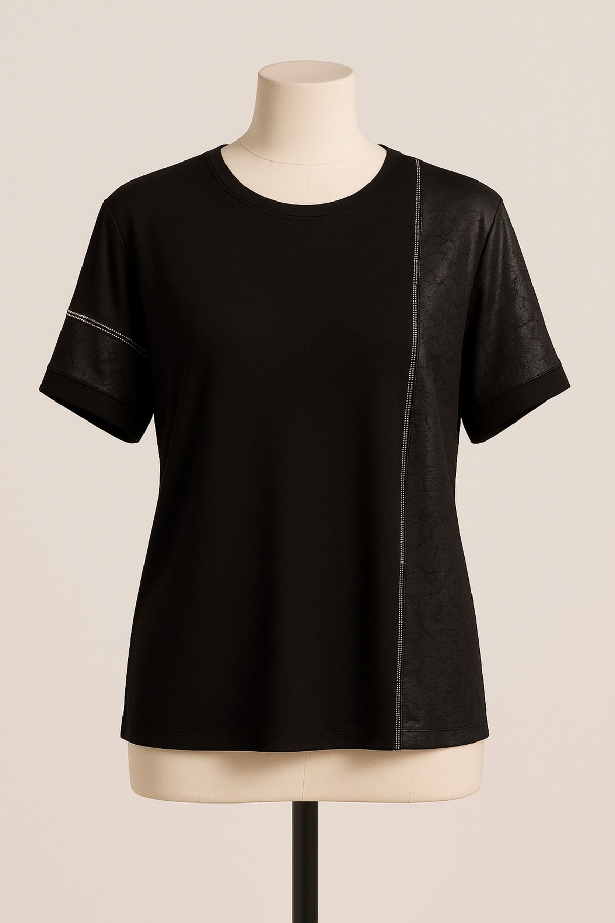 wear on Viskon Taş İşlemeli Kısa Kollu Anne Penye