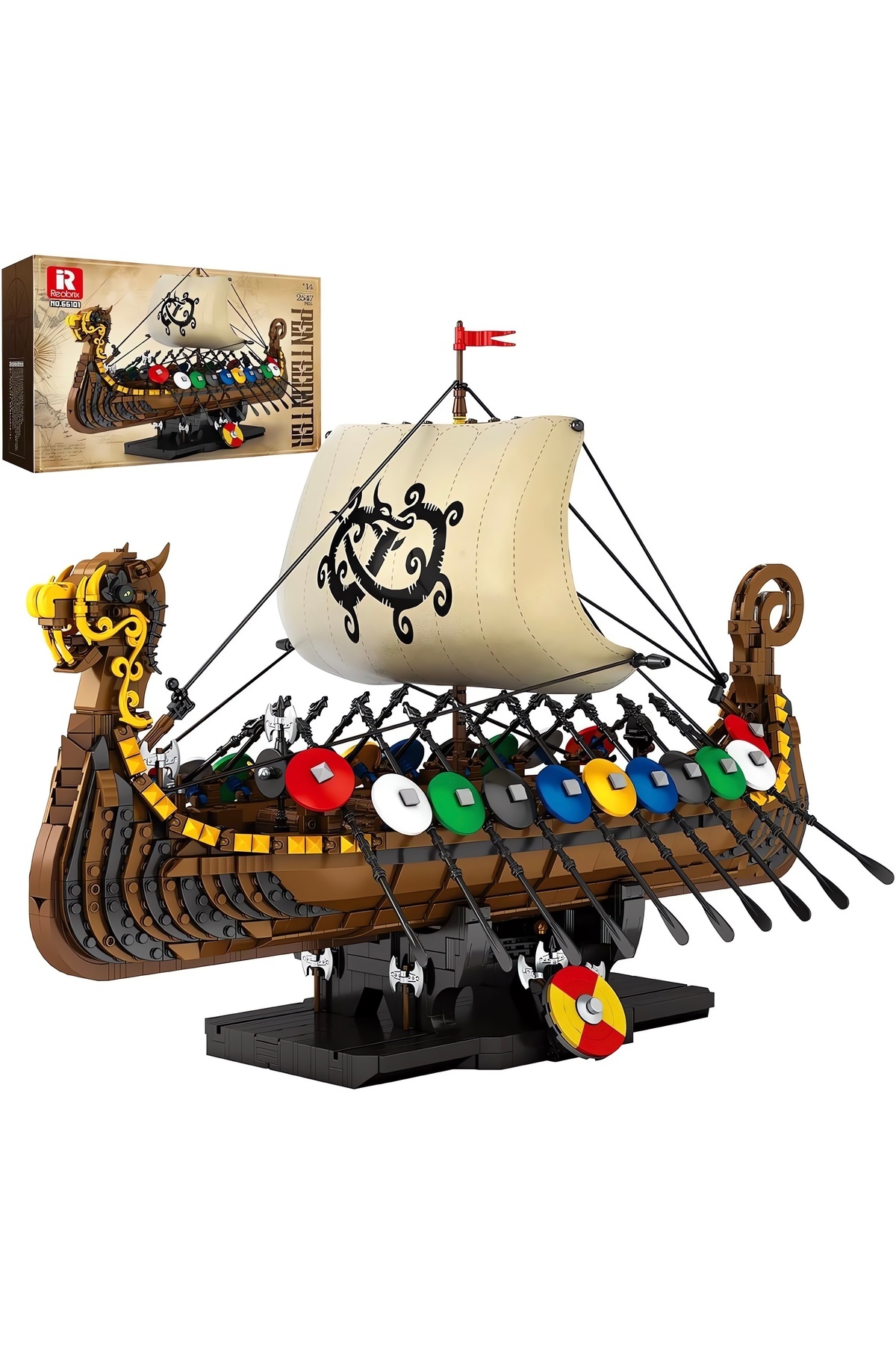 کشتی وایکینگ، کیت ساختمانی بلوکی فنی (۲۵۴۷ قطعه)