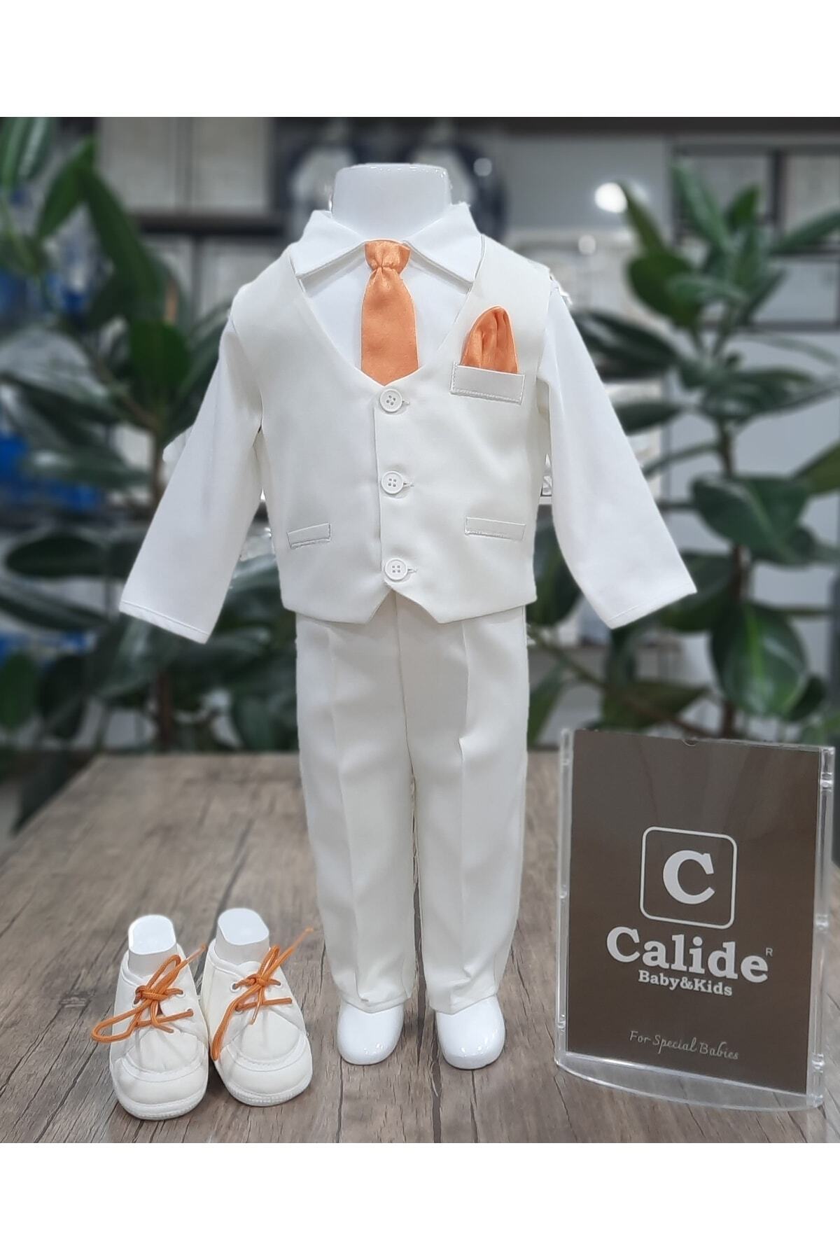 Calide Baby&Kids Erkek Bebek Mevlüt Takımı - Papyon & Kravatlı - Özel Gün Kıyafeti - 7'li Set fotoğrafı 4 (önizleme)