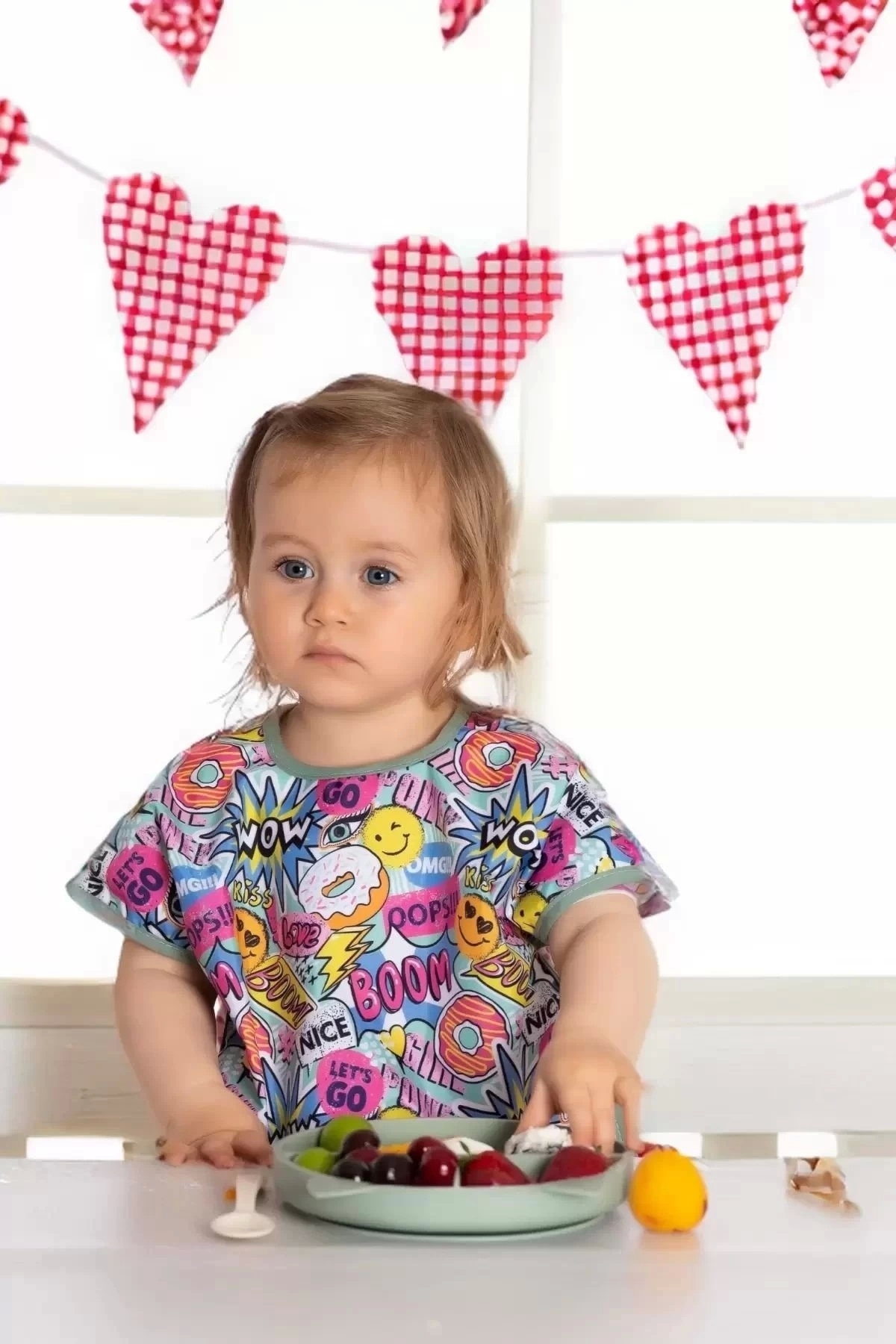 Genel Markalar Boom Kolsuz Sıvı Geçirmez Aktivite Ve Mama Önlüğü 6-24 Ay fotoğrafı 5 (önizleme)