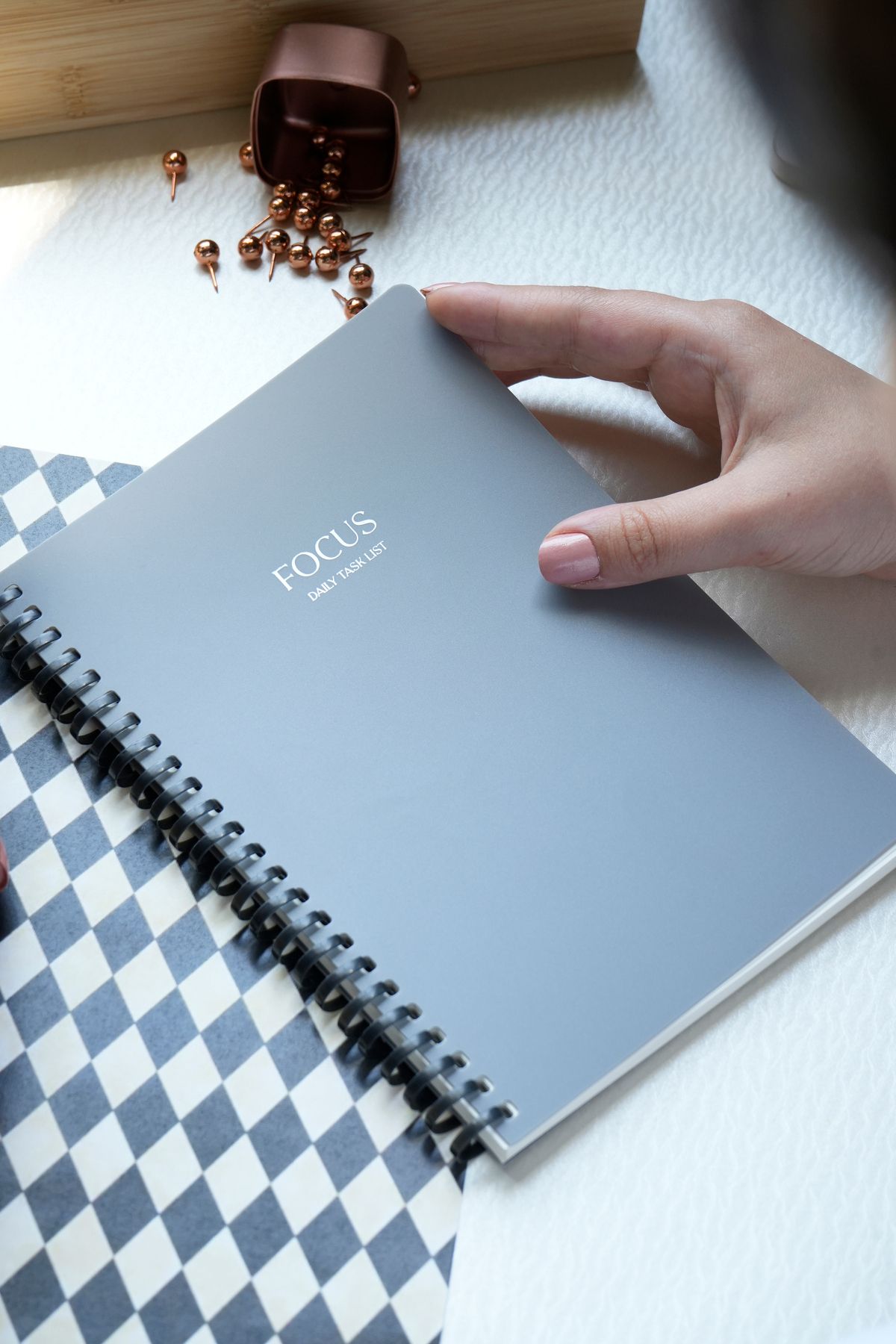 Victoria's Journals Silicone Spiralli Planlayıcı Focus 100 gr Ivory A5