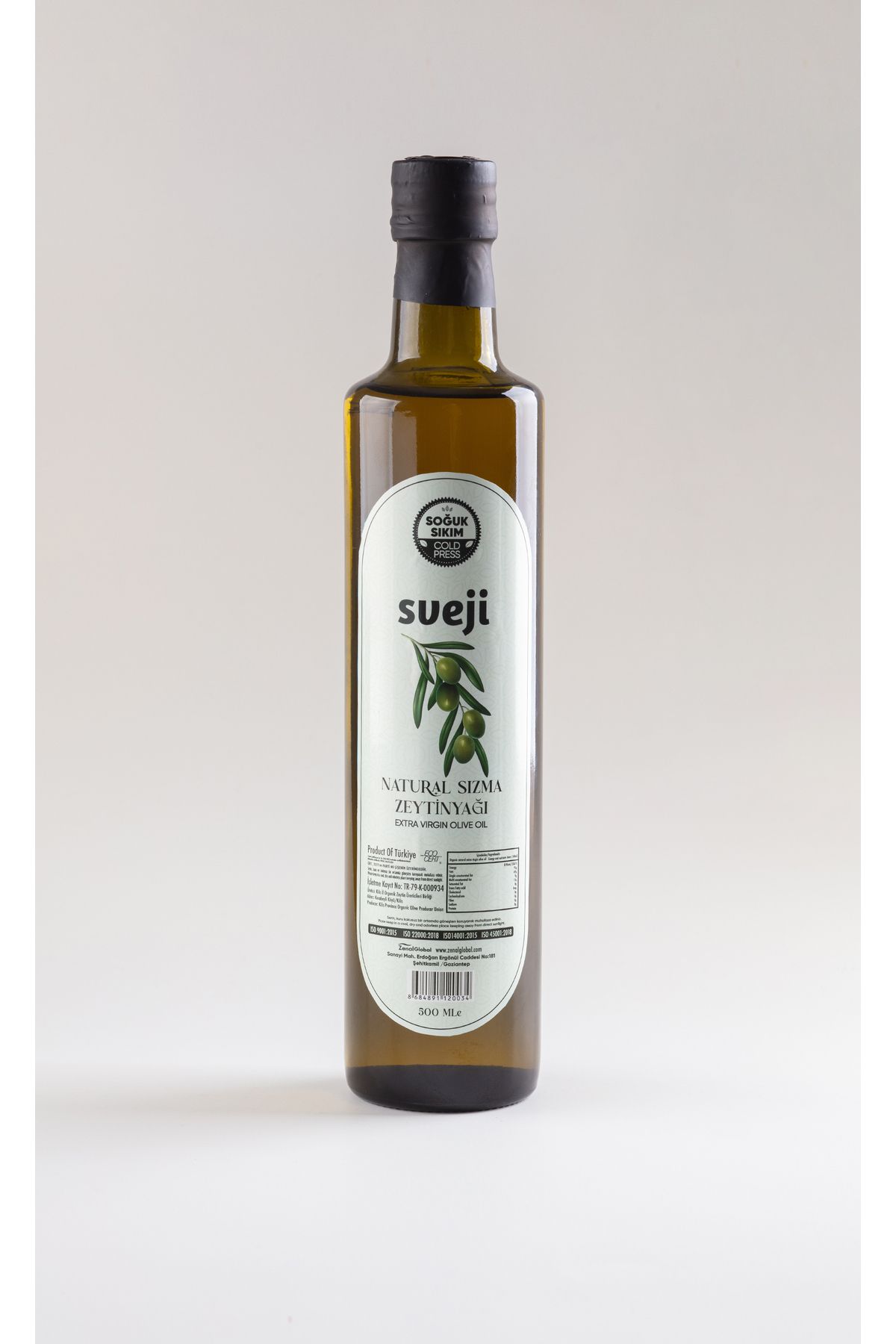 Sveji Soğuk Sıkım Naturel Sızma Zeytinyağ -500 ml