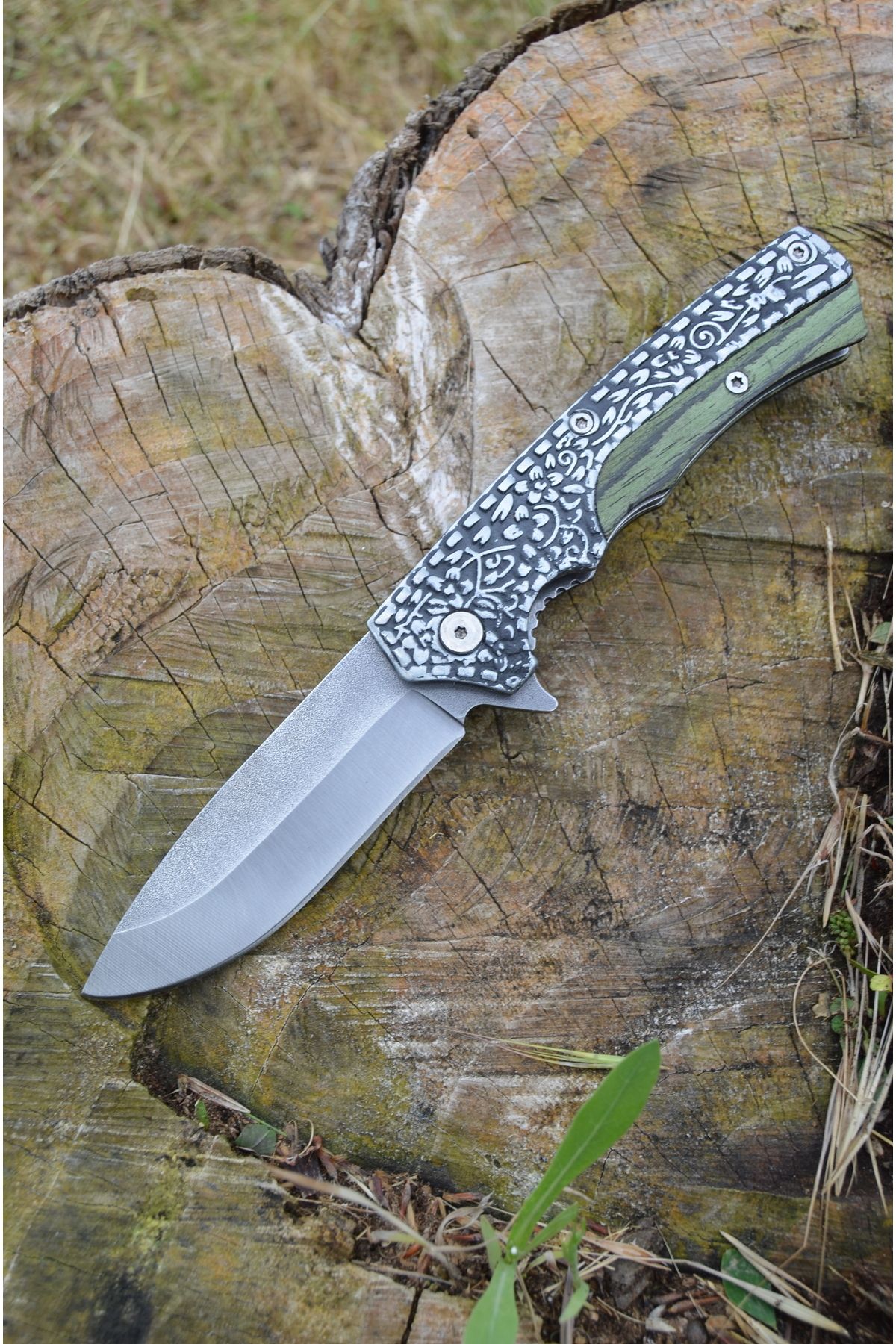 BIÇAK DOĞADA ATAK Bushcraft Model Özel Üretim- 4116 Kamp Çakısı - (Kişiye Özel Yazı, İsim)