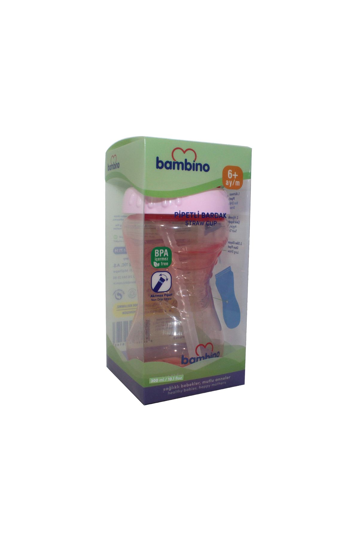 Bambino Bardak Pipetli 6 Ay 300ml P6143