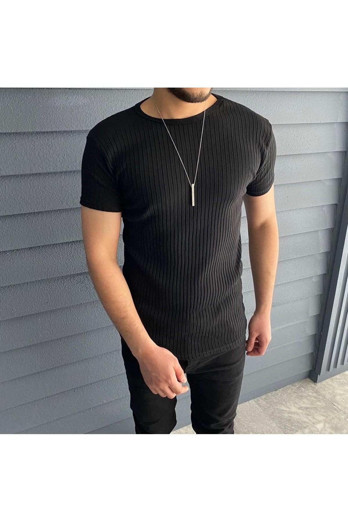 TMB-Eco Corded T-Shirt Black 1