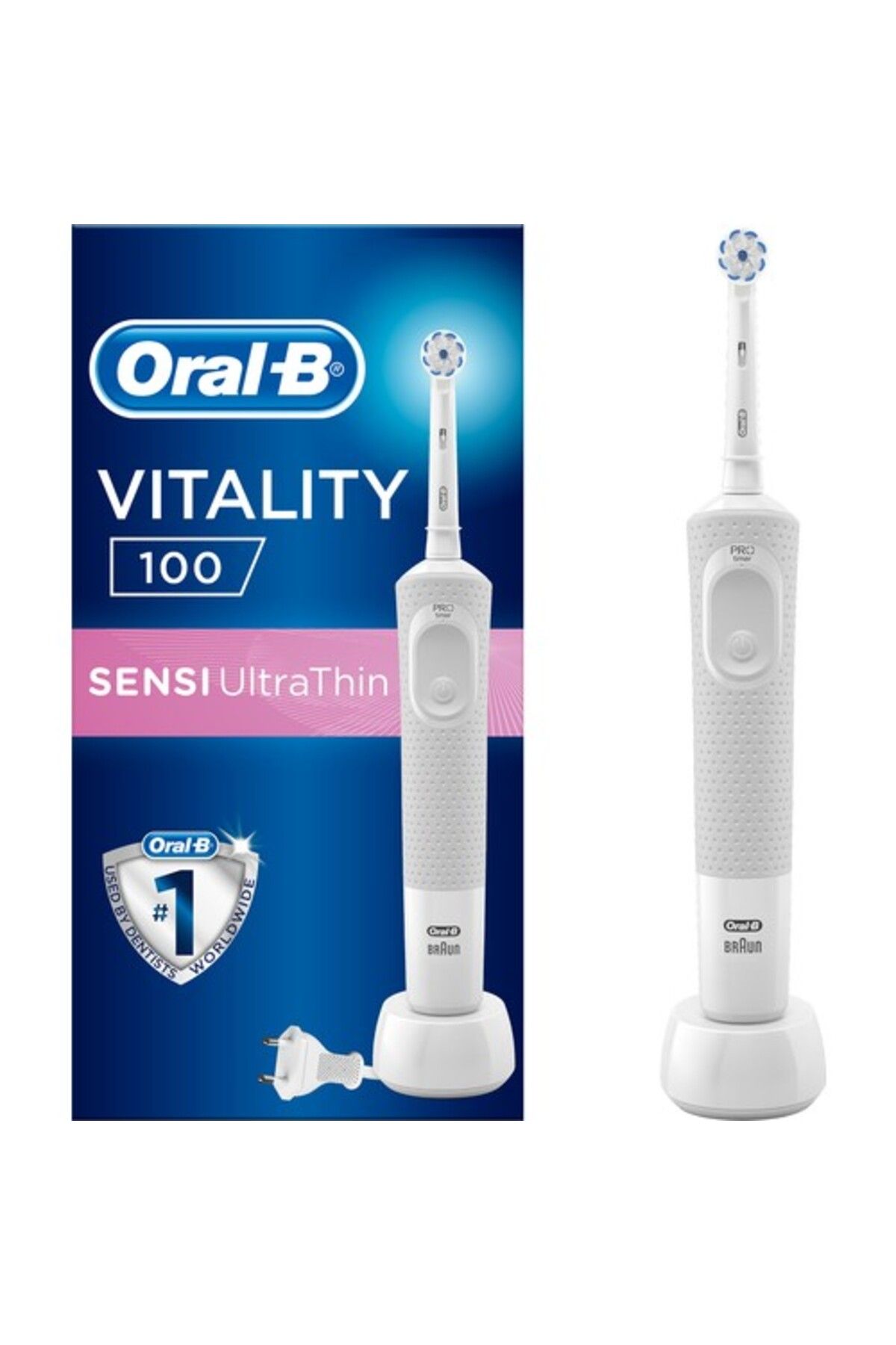 Oral-B Vitality 100 Sensi Ultra Thin Şarjlı Diş Fırçası - Kutulu