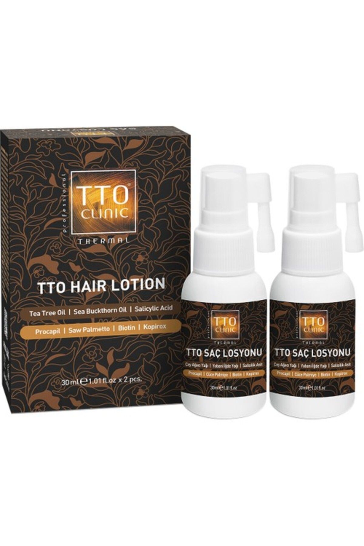 محصولات بهداشتی پرنده لوسیون مو کلینیک 30ML X 2 قطعه Tto