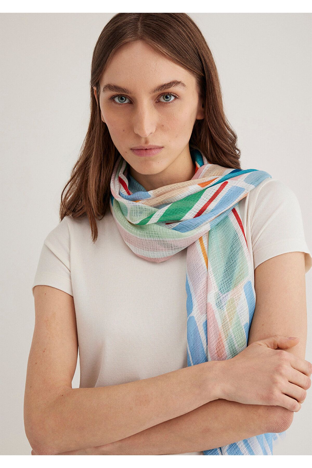 Mavi-1912666 -32738 Model Printed Shawl 2