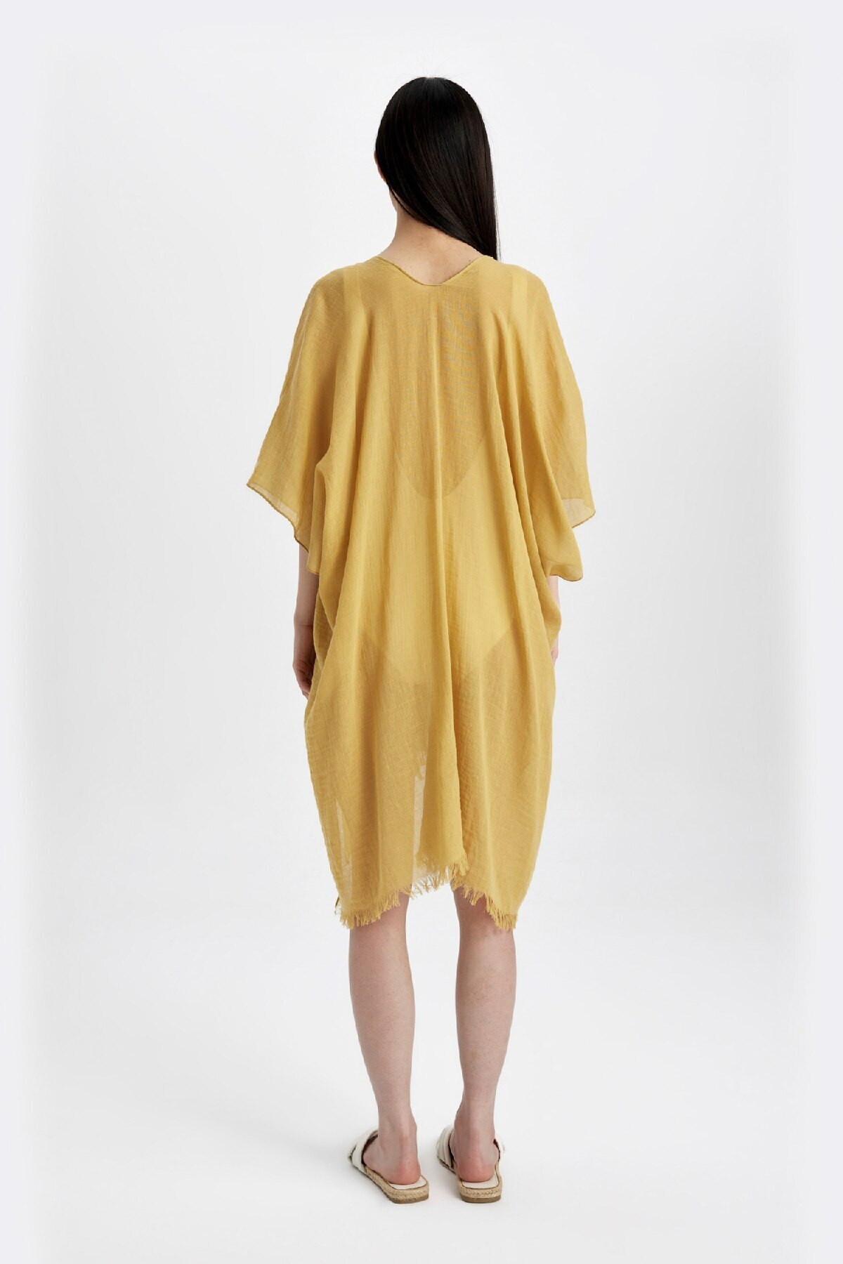 DeFacto-Regular Fit Baumwoll-Kimono - Fall in Love Z0696AZ24SM 6