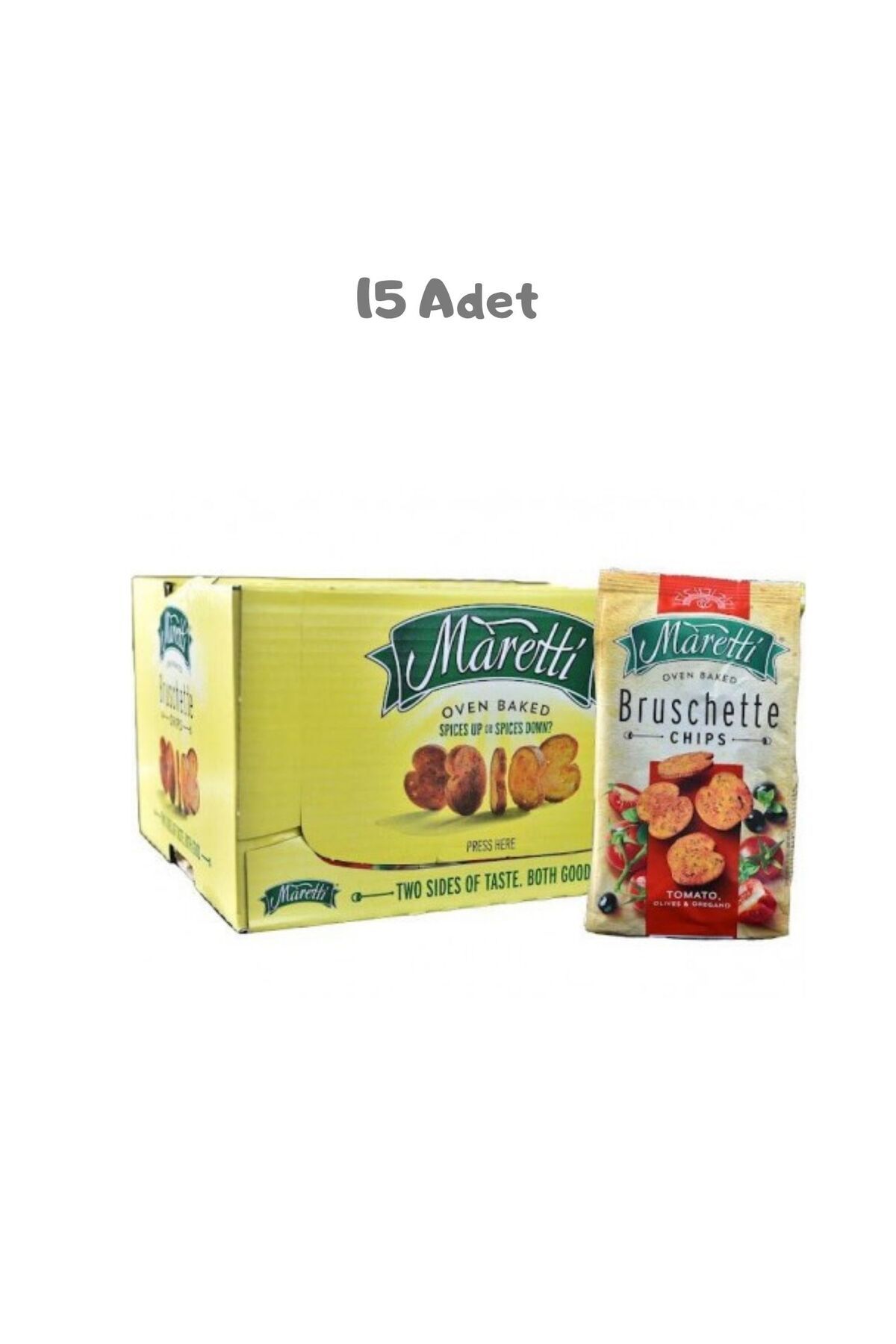 Maretti Bruschette Chips Tomato Kızarmış Ekmek 70g 15 Adet