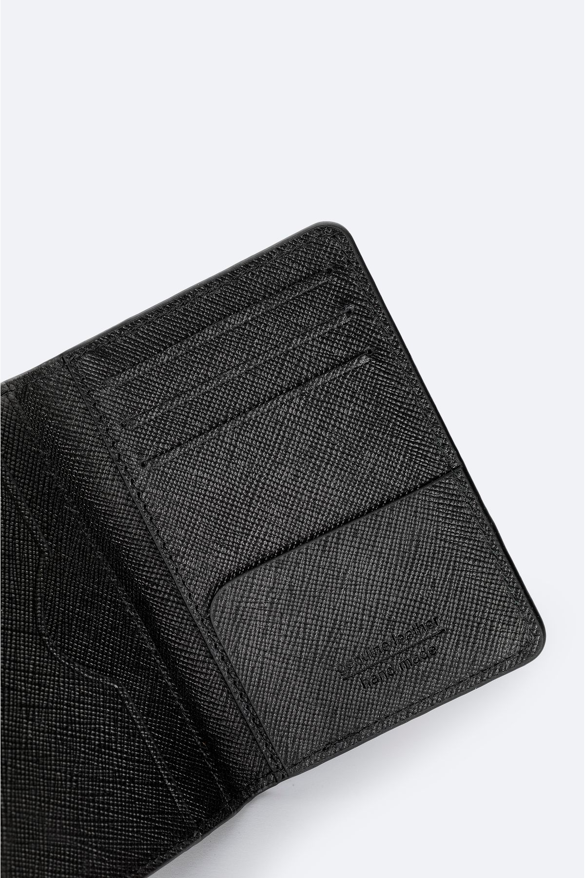 کیف پول مشکی مردانه هدیه جعبه چرمی 100 ٪ مجموعه حقوقی Avva