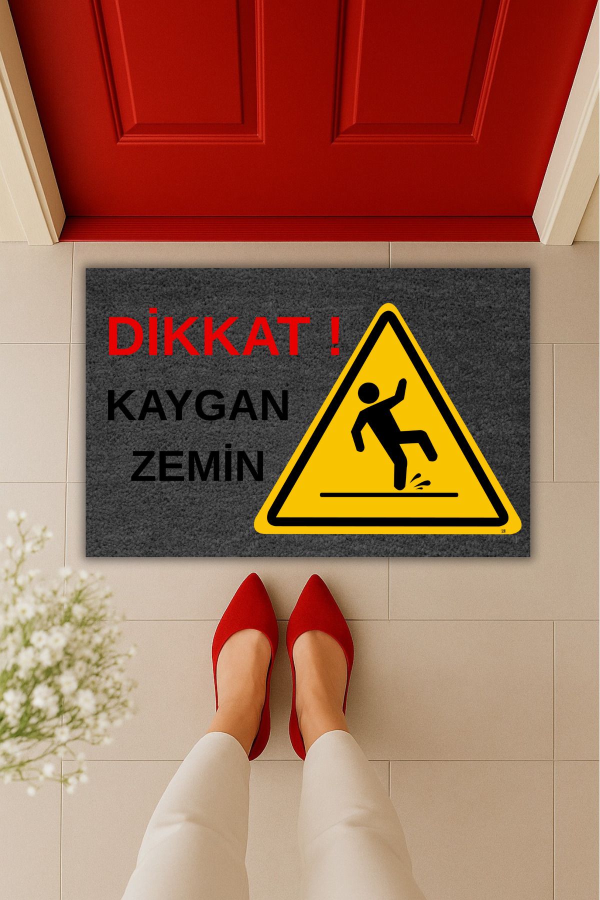 Dormot Home Yüksek Kaliteli Dijital Baskı Kaygan Zemin Kapı Önü Paspası