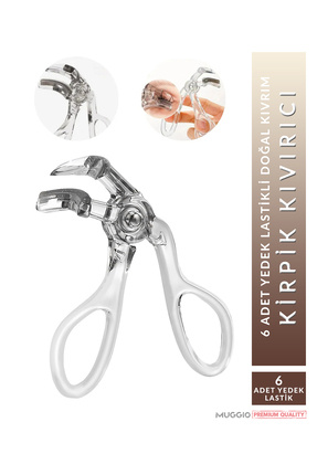 Muggio Süper Kirpik Kıvırıcı (6 Adet Yedek Lastik Hediyeli)