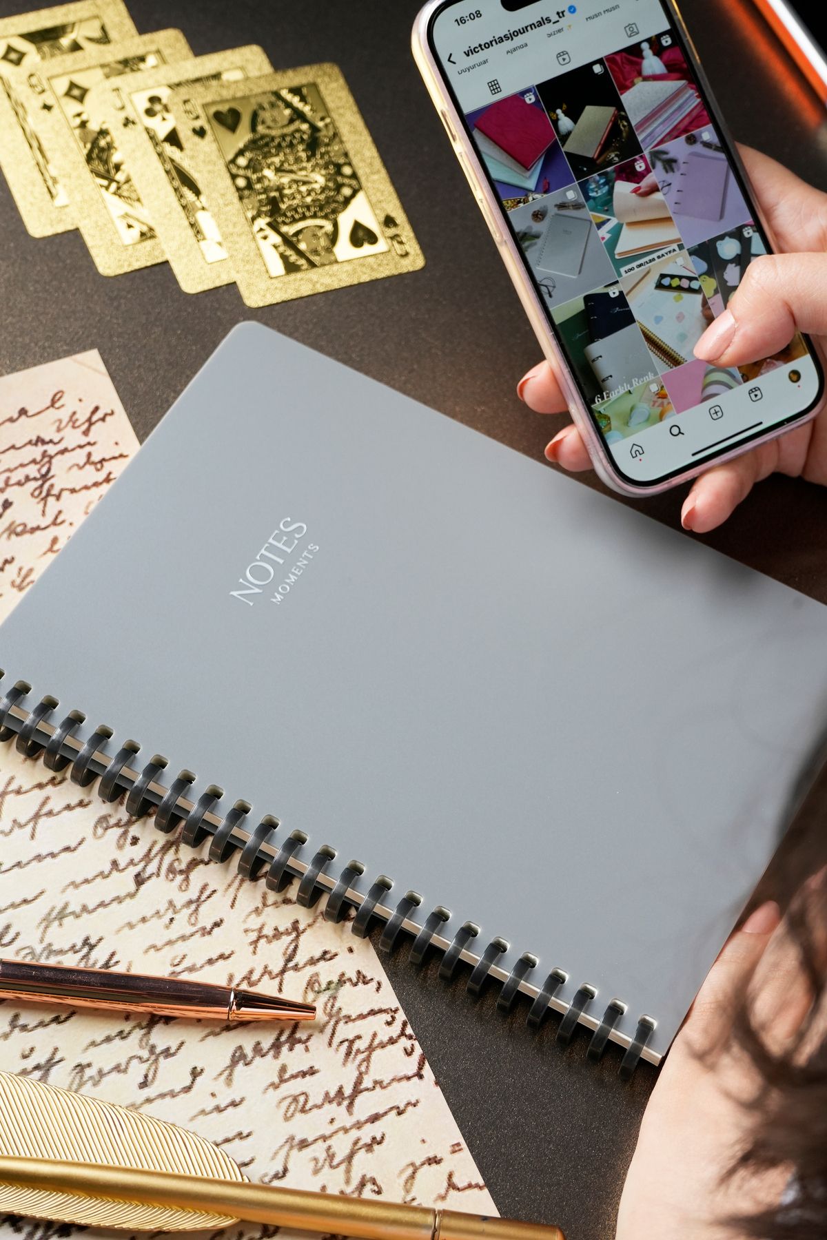 Victoria's Journals Silicone Spiralli Defter 80 gr Ivory A5 Çizgili