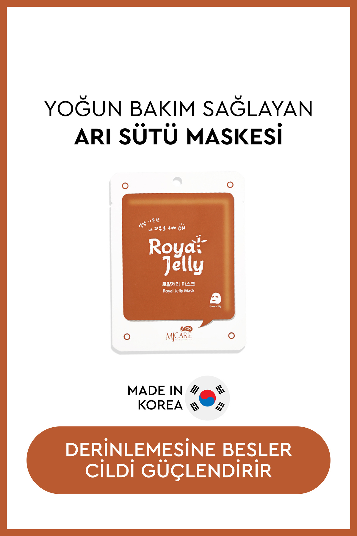 Mjcare On Royal Jelly Mask - Arı Sütü Içeren Maske