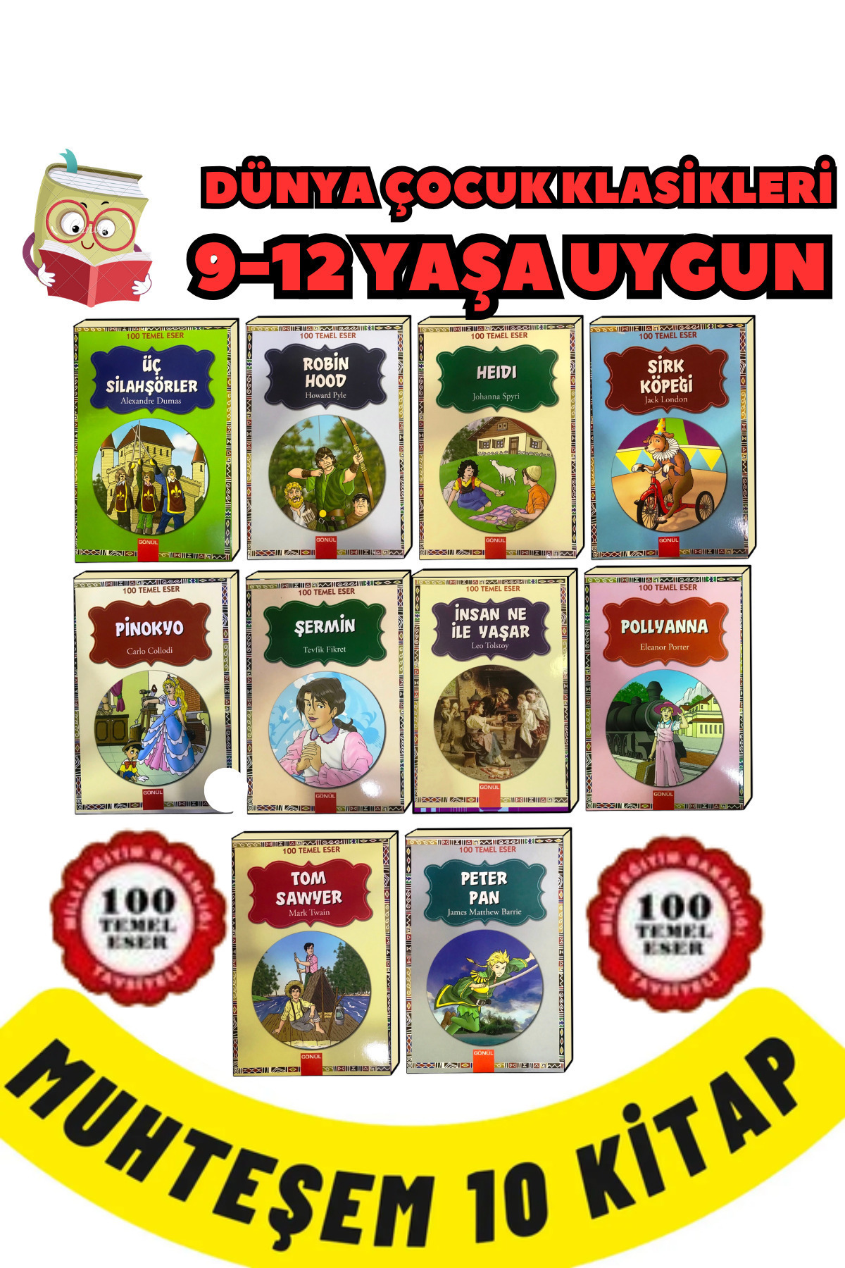 GÖNÜL YAYINCILIK 3.ve 4.sınıflar Için   Okumayı Sevdiren Hikaye Seti (100 TEMEL ESER) fotoğrafı 2 (önizleme)