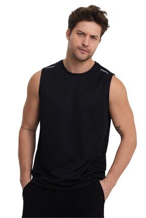 Adams Erkek Bisiklet Yaka Reflektör Detaylı Kolsuz Sporcu Atleti