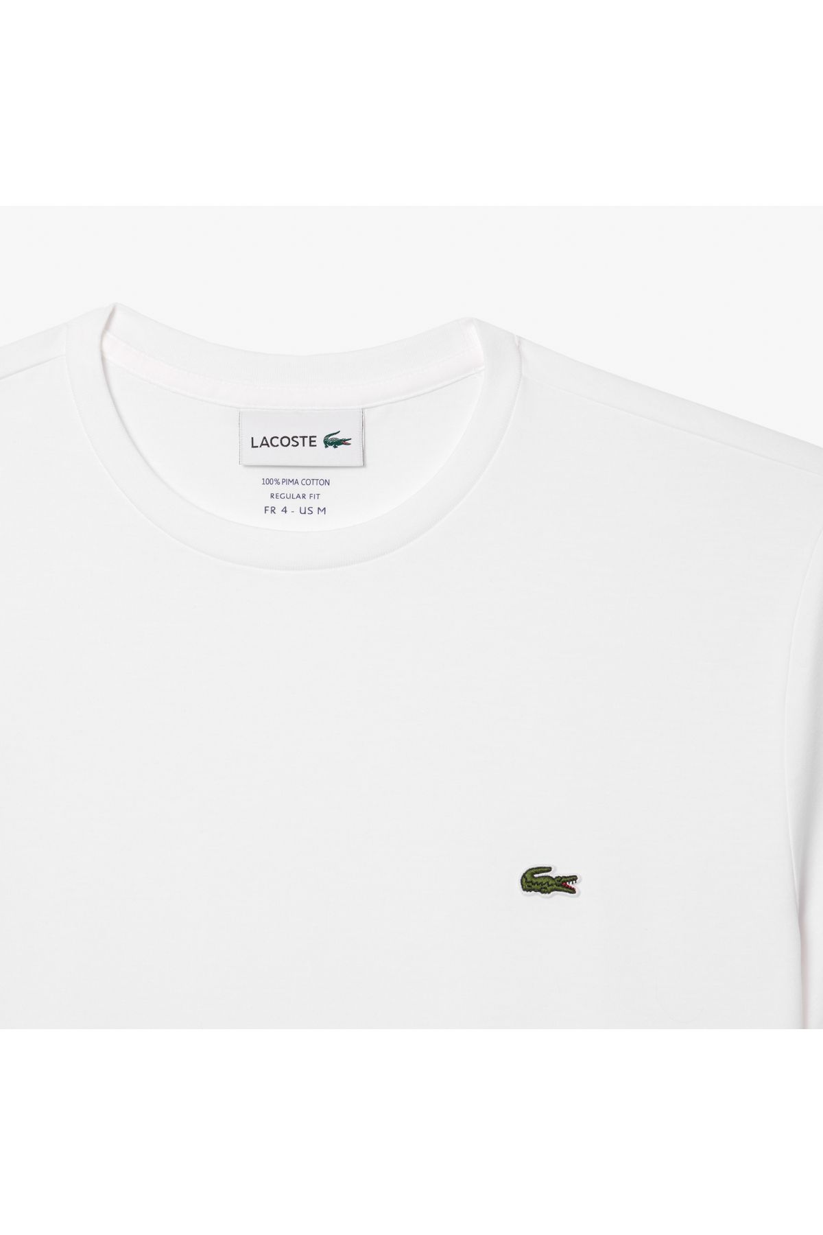 تی شرت سفید مردانه Yaka مناسب دوچرخه Lacoste
