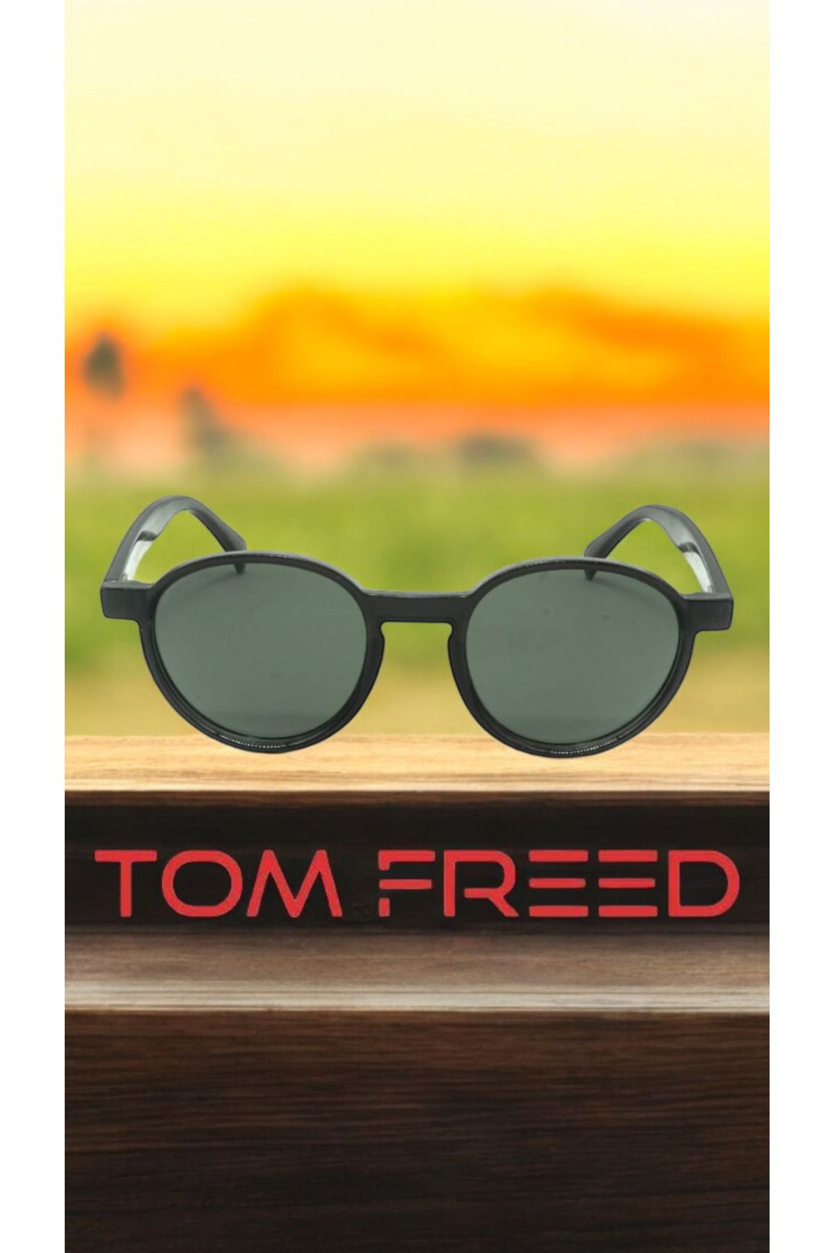 TOM FREED Yuvarlak Güneş Gözlüğü Polarize Tom Freed