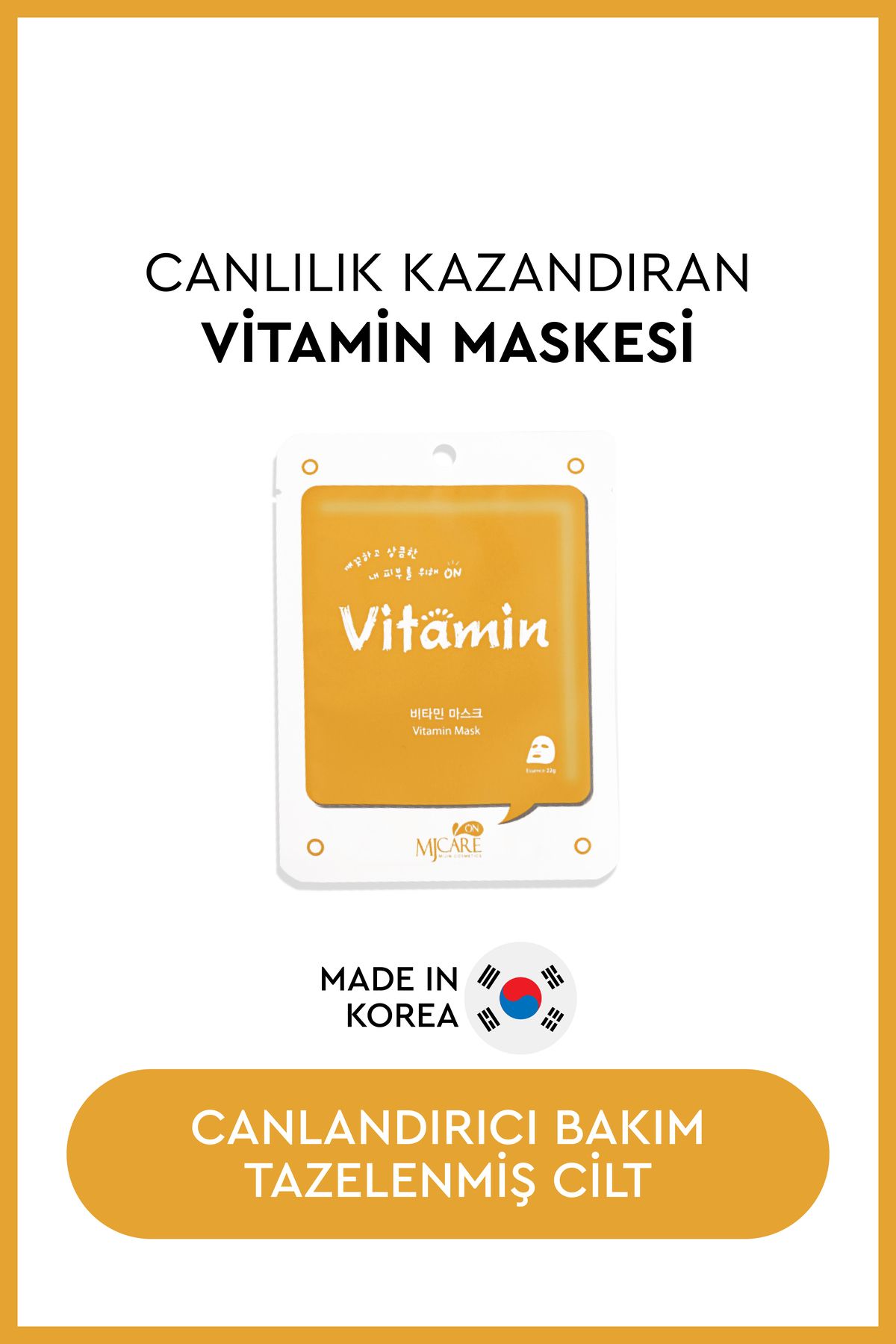 Mjcare-MJ Care On Vitamin Mask -Vitamin Mask8809220800221 1