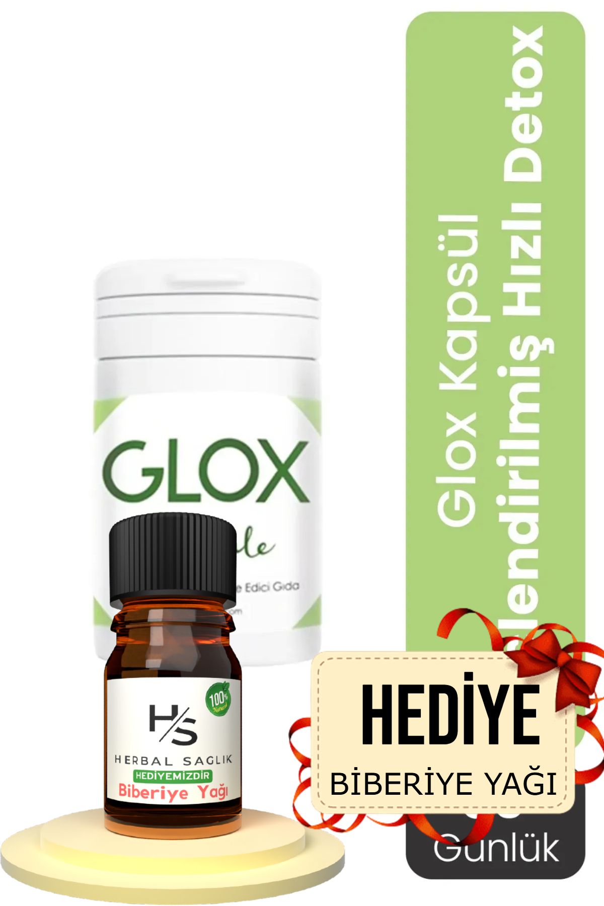 GLOX Form Kapsül Bromelain-collagen ( 30 Günlük ) Hrblsglk Biberiye Yağı (HEDİYE)