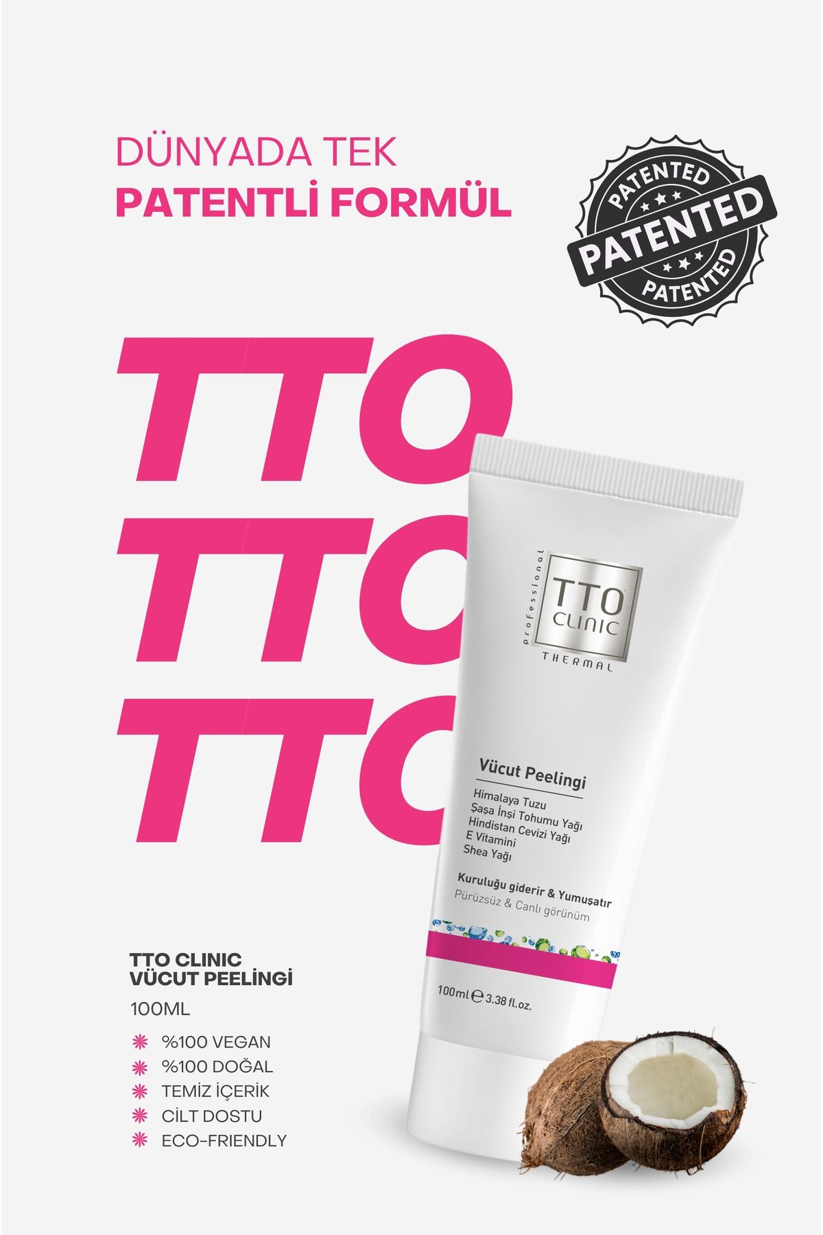 اسکراب بدن لایه برداری CLINUC بمب رطوبت 100 میل Tto