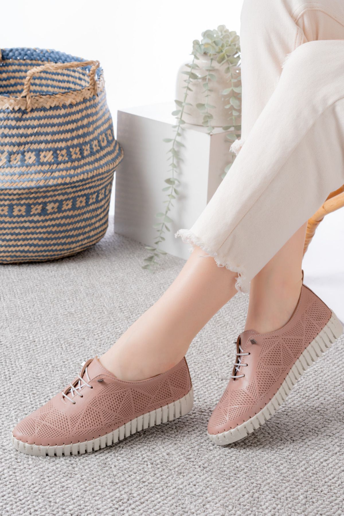 Dericalle shoes Hakiki Deri Kadın Yazlık Ayakkabı