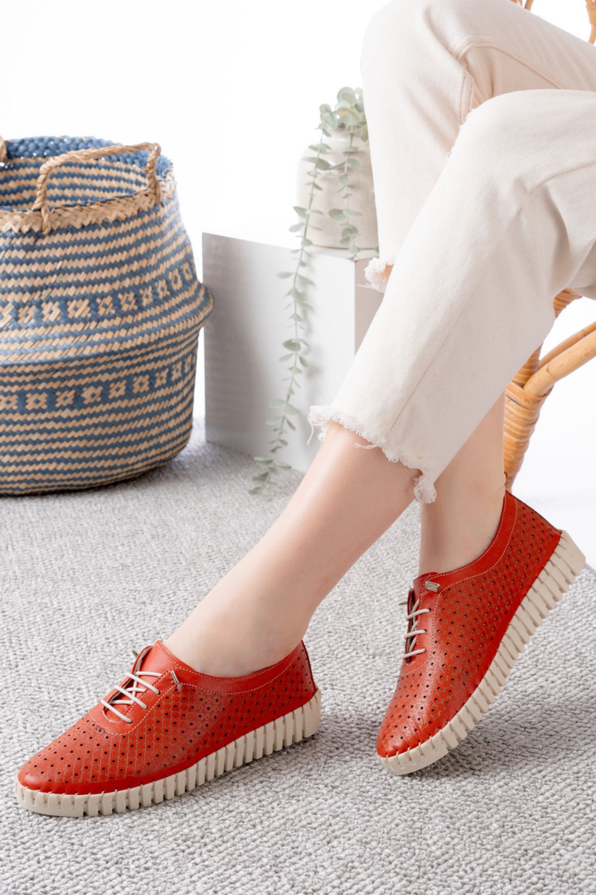 Dericalle shoes Hakiki Deri Kadın Yazlık Ayakkabı
