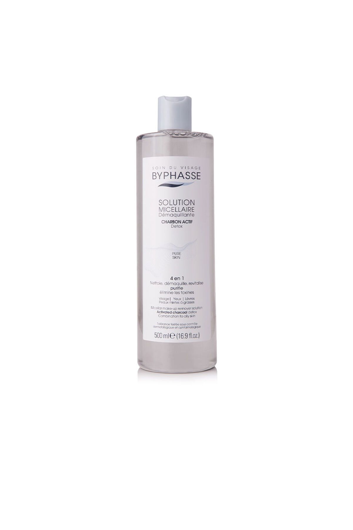 BYPHASSE-Micellar Solution Make-up-entferner Mit Aktivkohle 500 ml 1