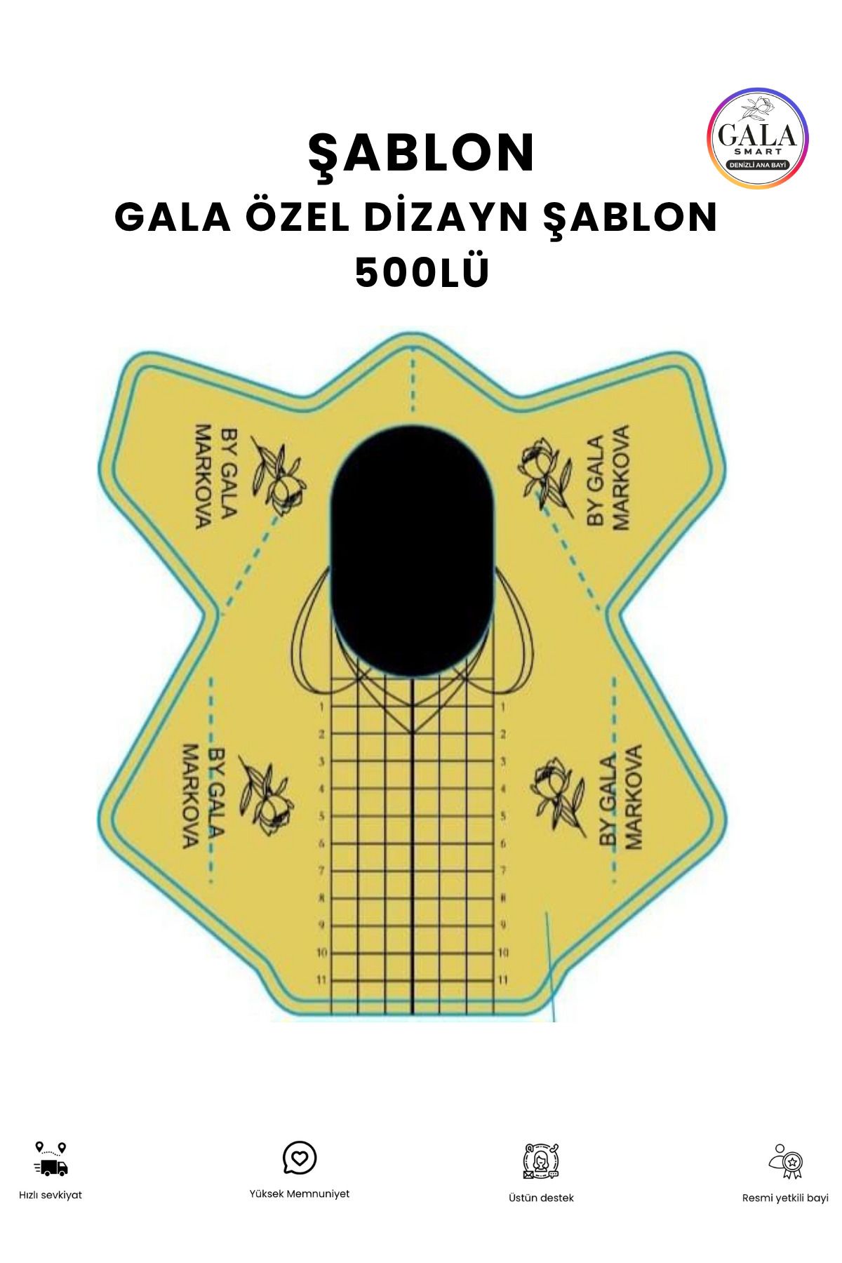 gala smart Protez Tırnak Şablonu
