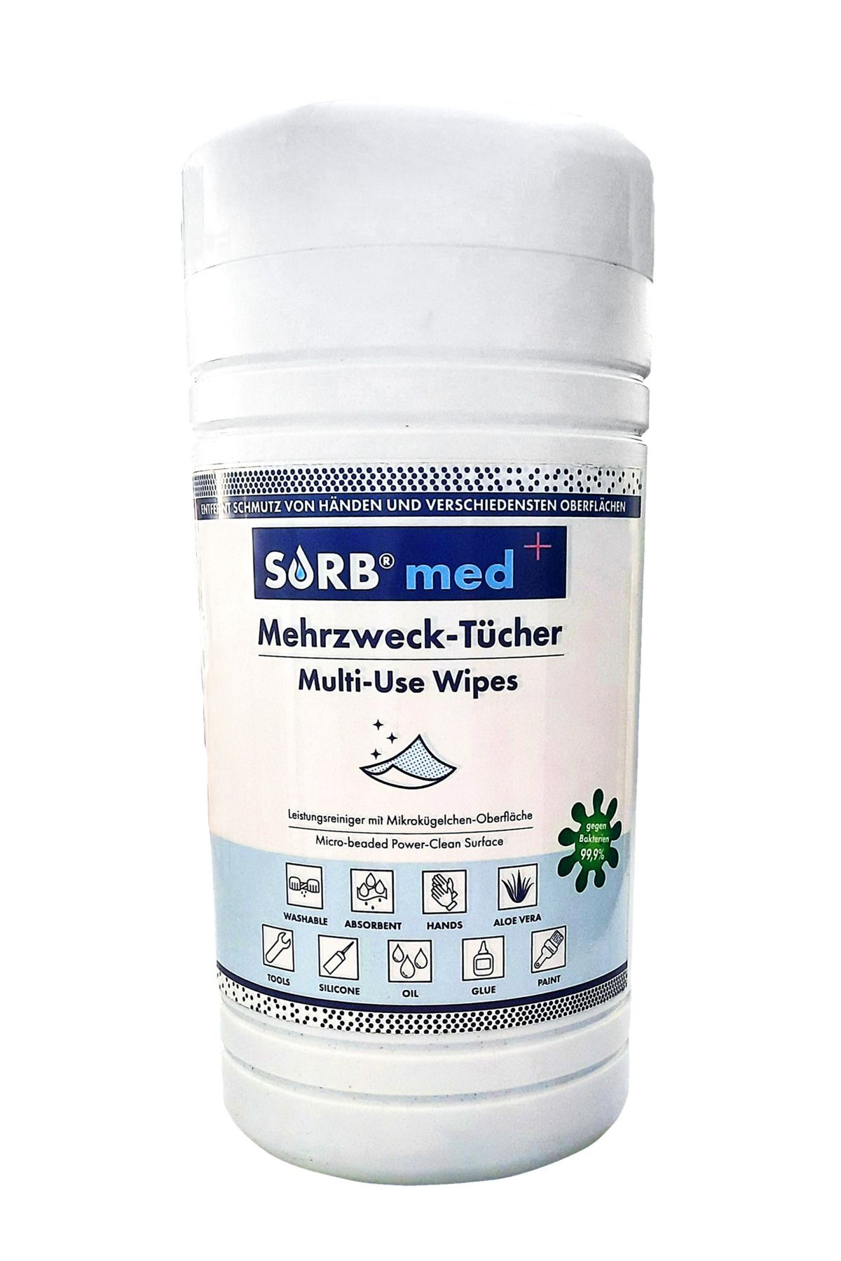SORB ®med Multipurpose Wipes - Endüstriyel Yağ Ve Kir Temizleme Mendili %99 Antibakteriyel