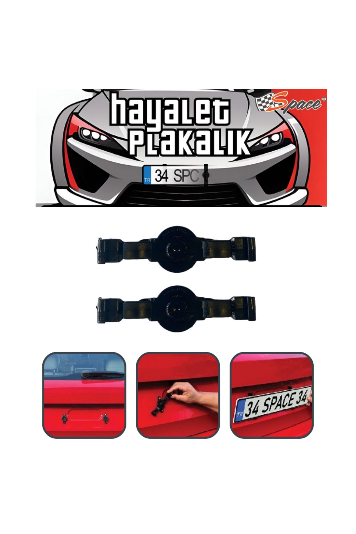 Otovo Hayalet plakalık siyah polikarbon / DAPLY11