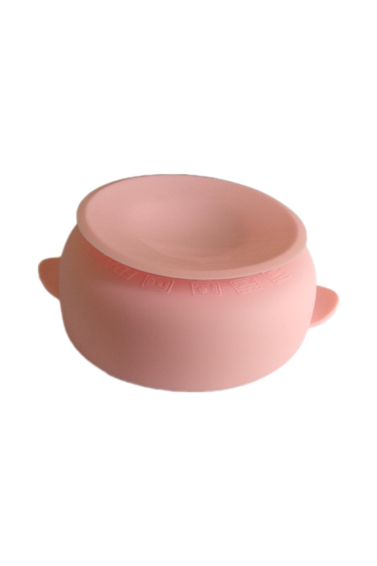 jojobebek Silikon Beslenme Seti, Vakumlu Kapaklı Mama Kasesi, Silikon Önlük, Silikon Kaşık Ve Çatal / Pembe fotoğrafı 4 (önizleme)