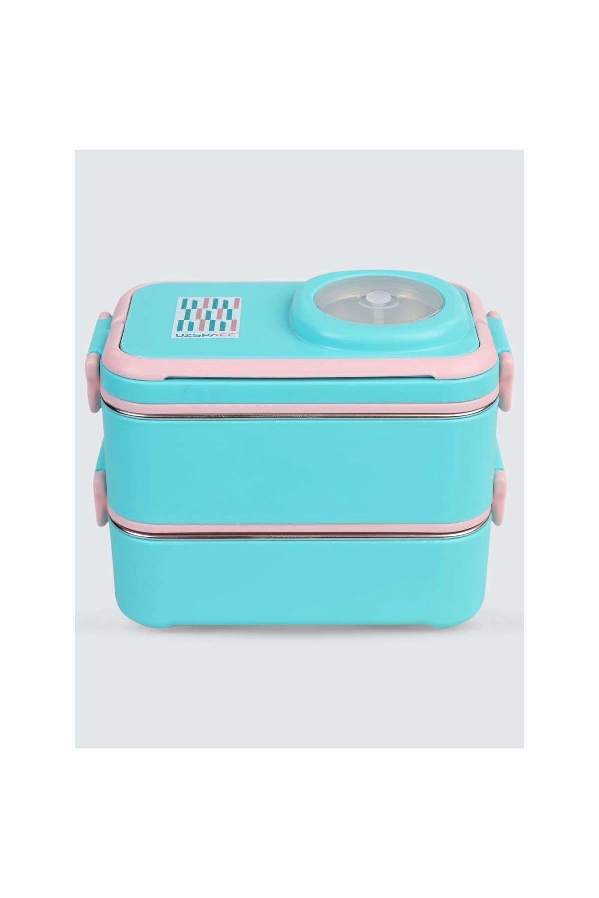 Uzspace Vgn-8023-8054 Paslanmaz Çelik Yemek Kabı - Lunch Box 1200 ml Cyan Green