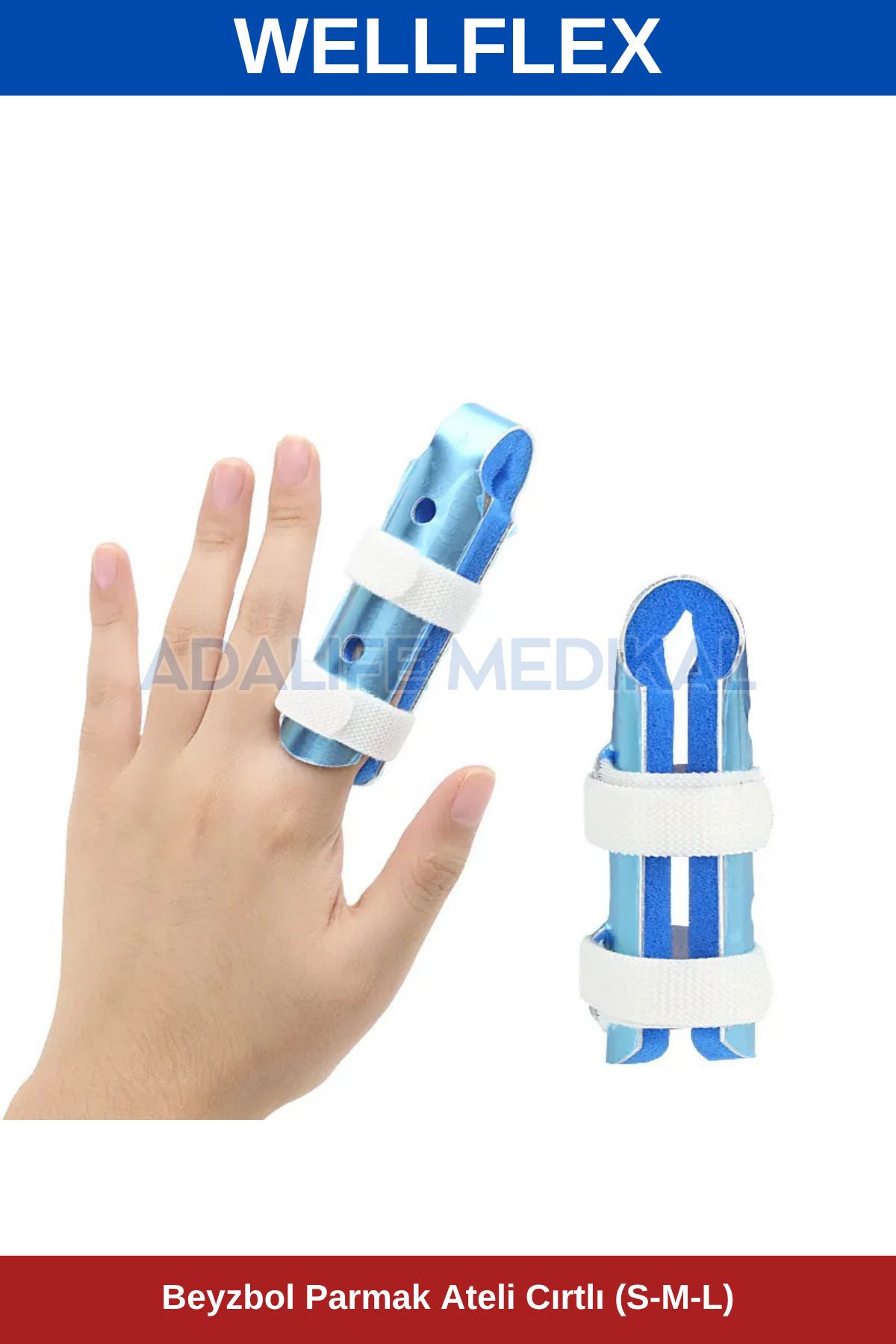 WELLFLEX Beyzbol Parmak Ateli Cırtlı-Medium (Orta Beden)