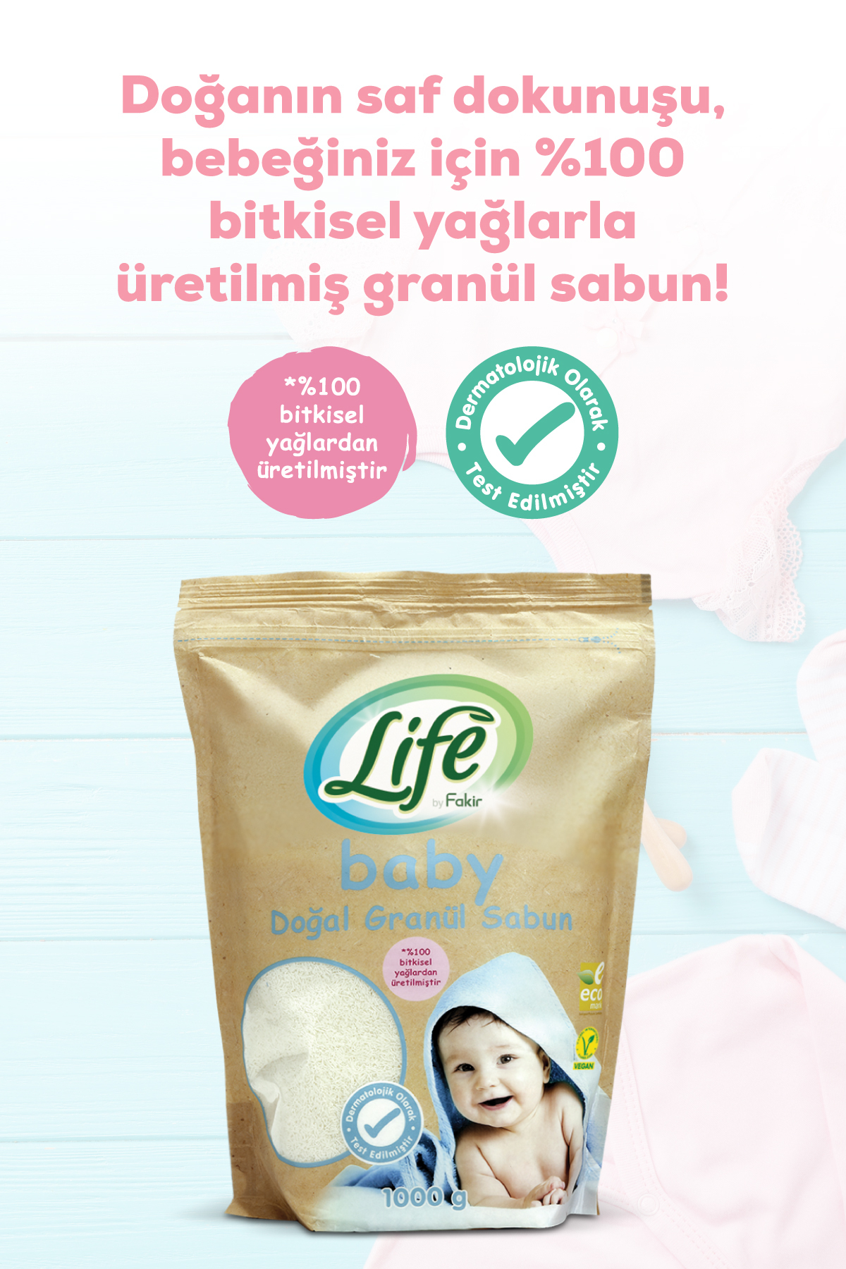 Life By Fakir Fakir By Life Doğal Granül Sabun 1000Gr x6 Adet fotoğrafı 3 (önizleme)