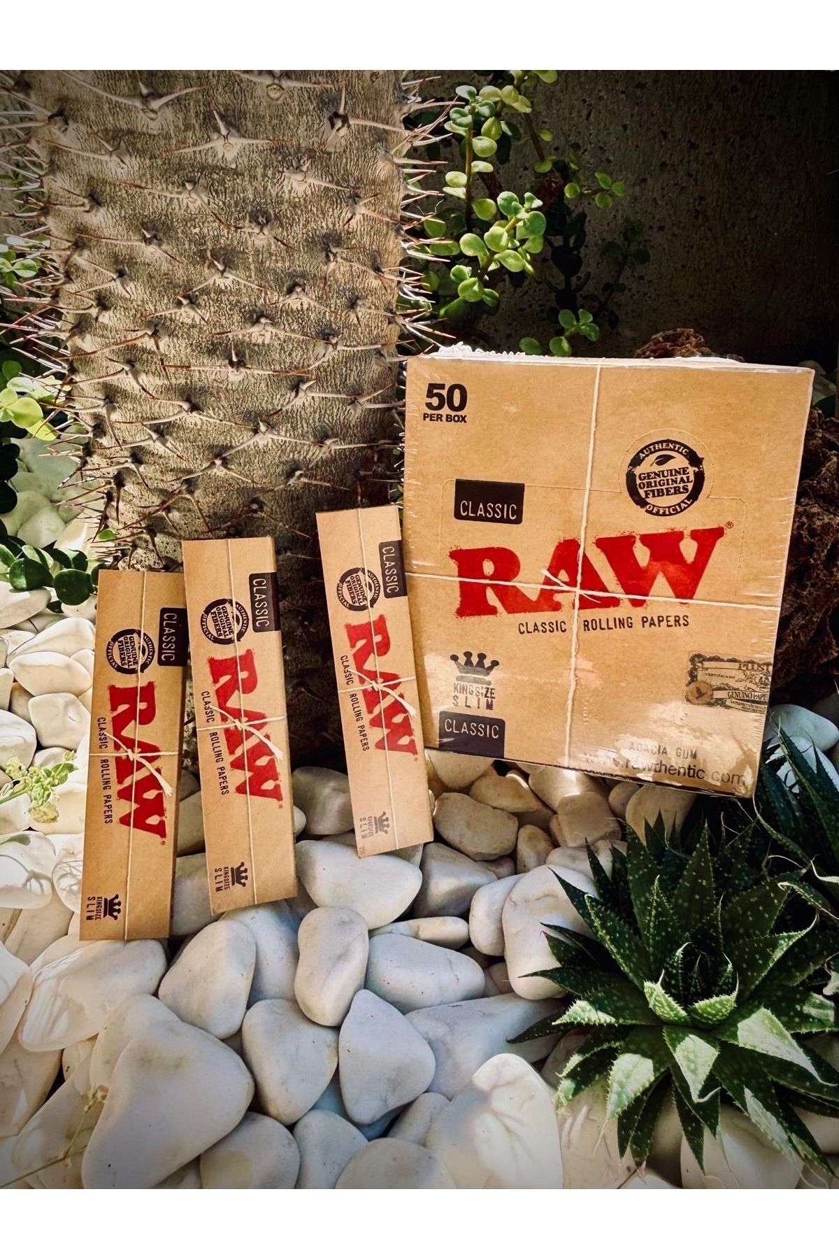 Rawthentic Raw Classic King Size Slim 3 Adet 32li (ZIVANASIZ)