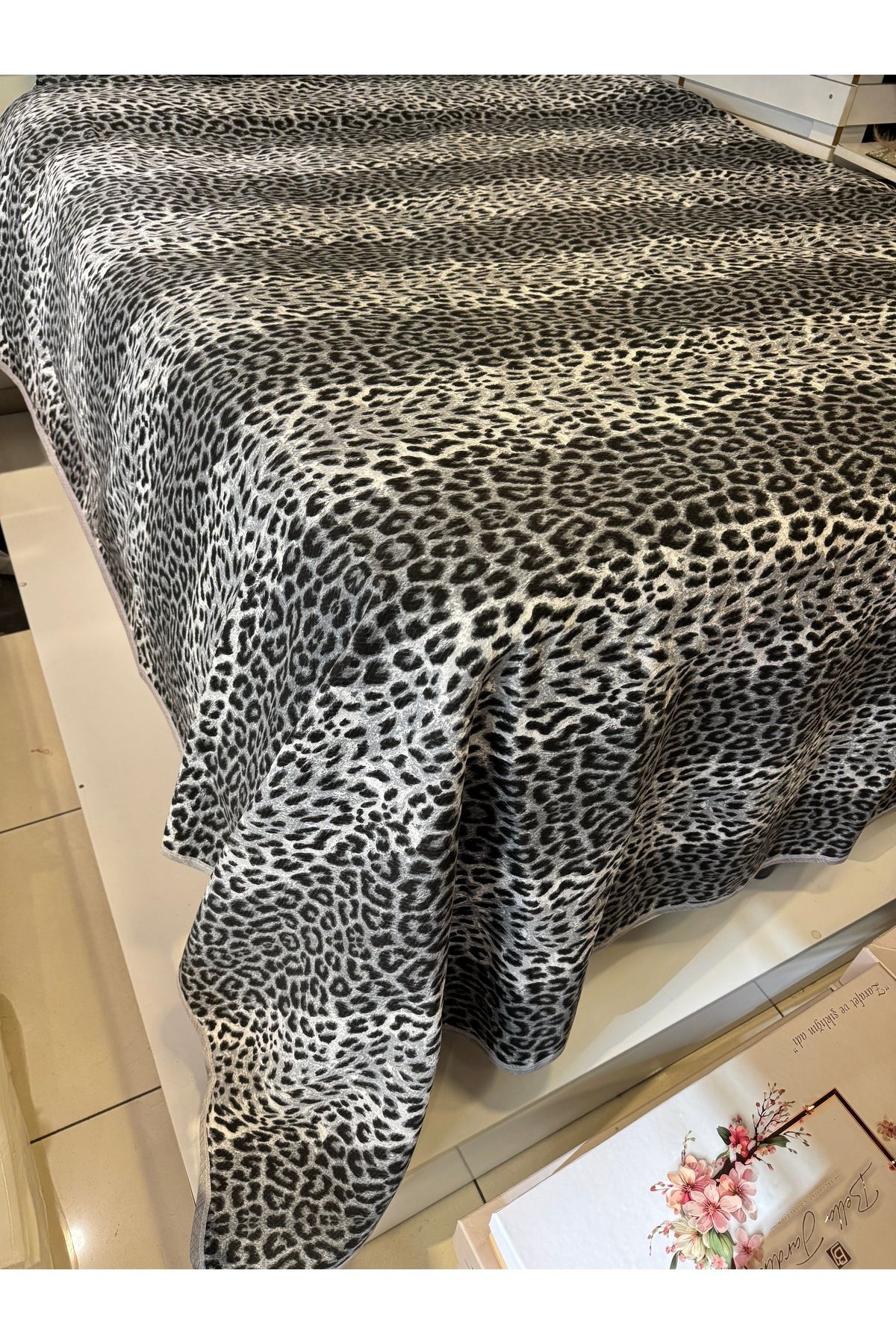 ŞENER HOME-Leopard Printed 200X240 Cm. Double (Battal) Single Pique 5